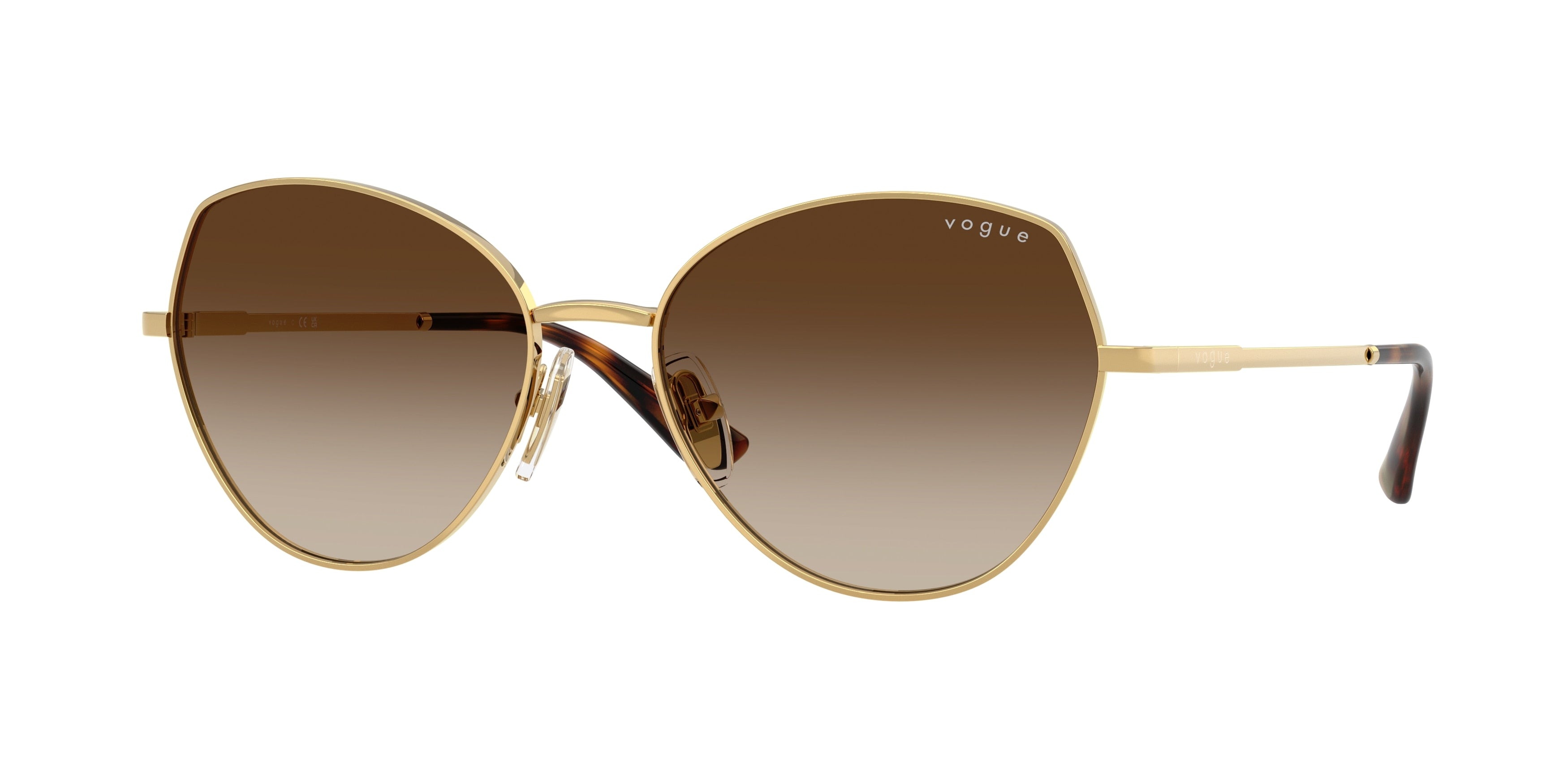 Vogue VO4330S Irregular Sunglasses 280/13-Gold 56-140-17 - Color Map Gold