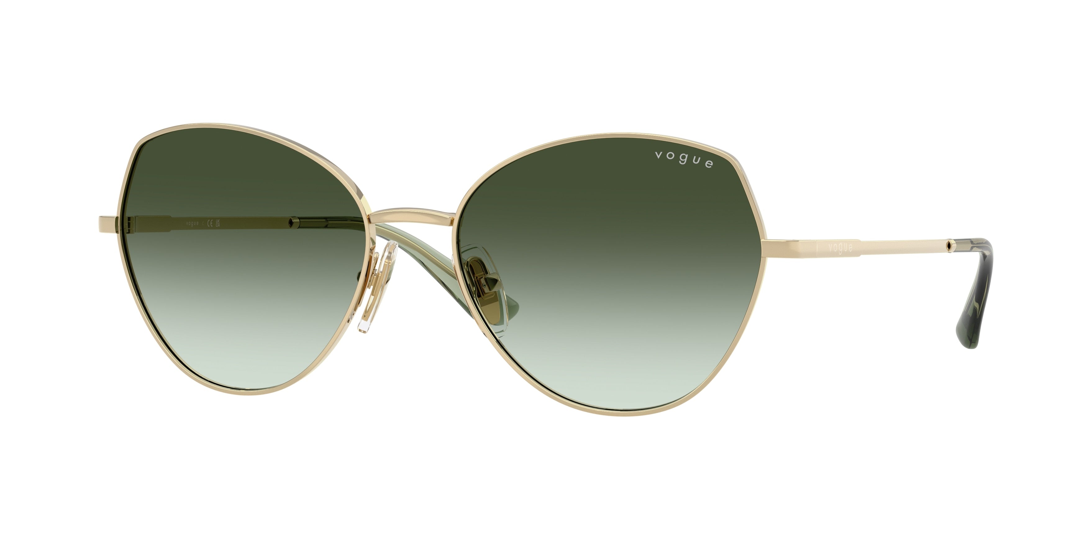 Vogue VO4330S Irregular Sunglasses 848/8E-Pale Gold 56-140-17 - Color Map Gold