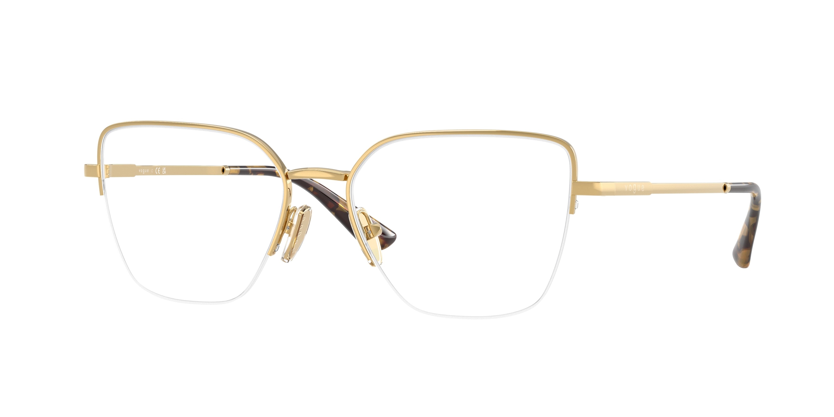 Vogue VO4331 Butterfly Eyeglasses 280-Gold 53-140-17 - Color Map Gold