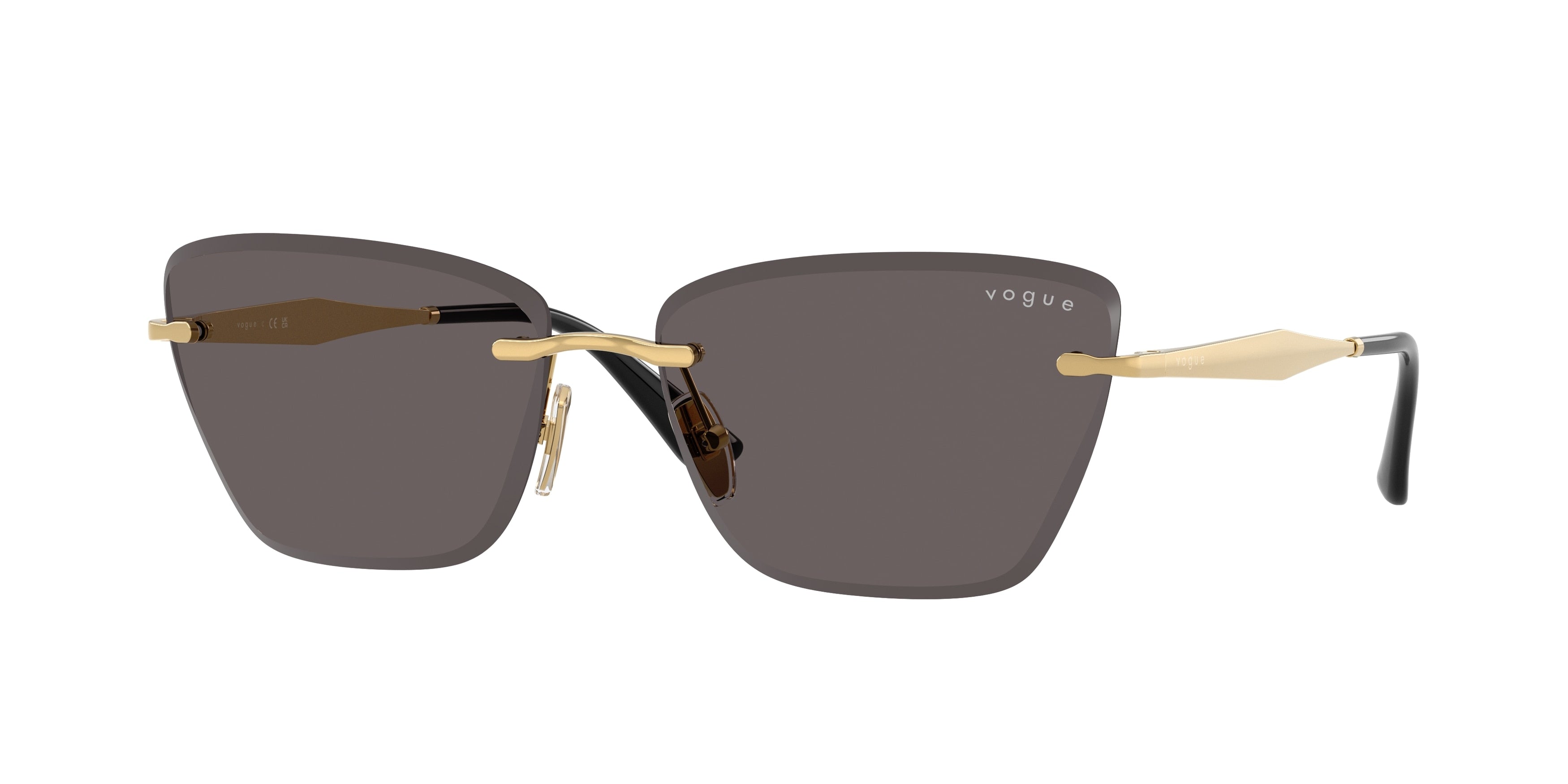 Vogue VO4332S Cat Eye Sunglasses 280/87-Gold 59-140-15 - Color Map Gold