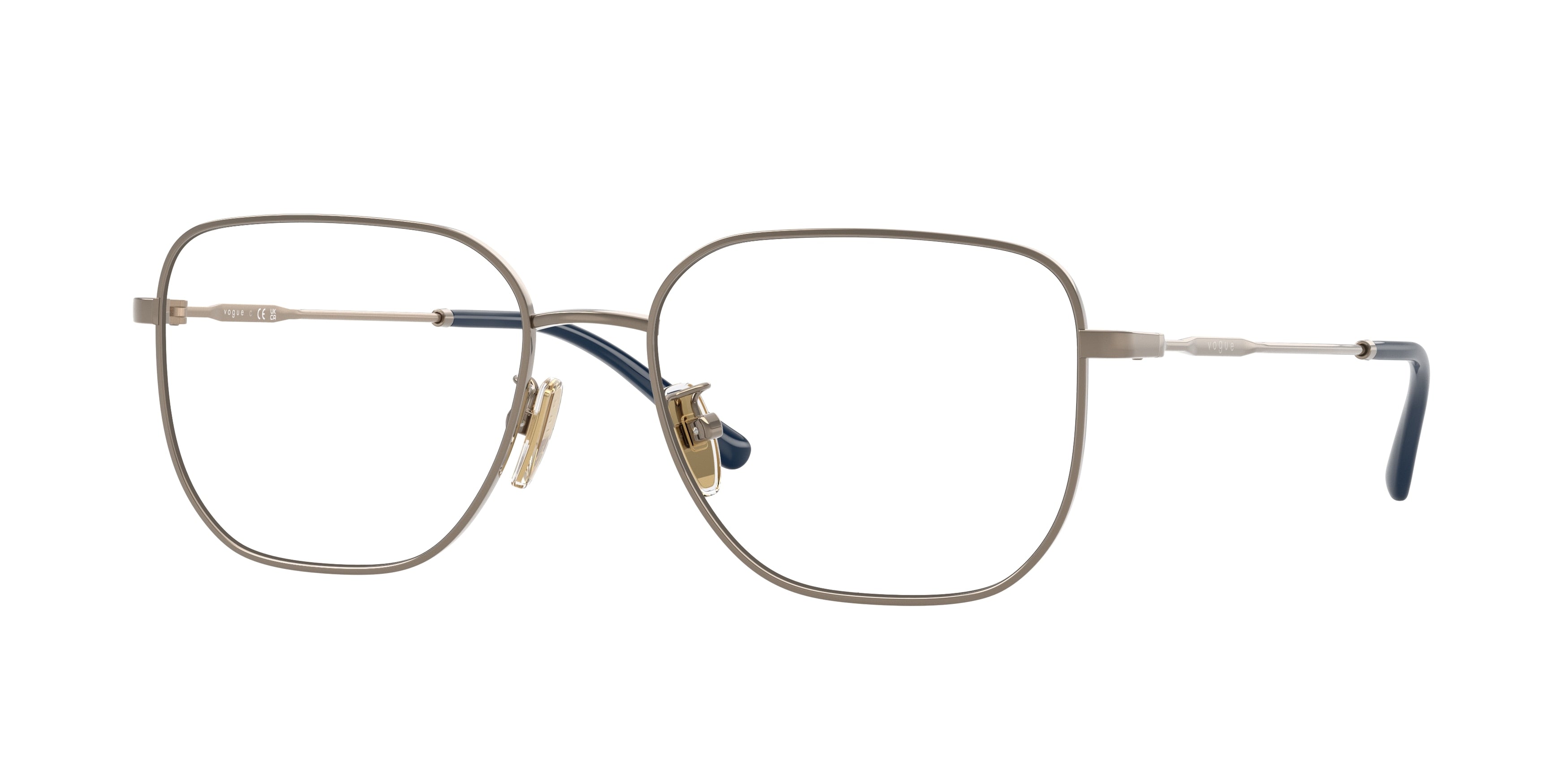 Vogue VO4335D Pillow Eyeglasses 5138-Light Brown 55-145-17 - Color Map Brown