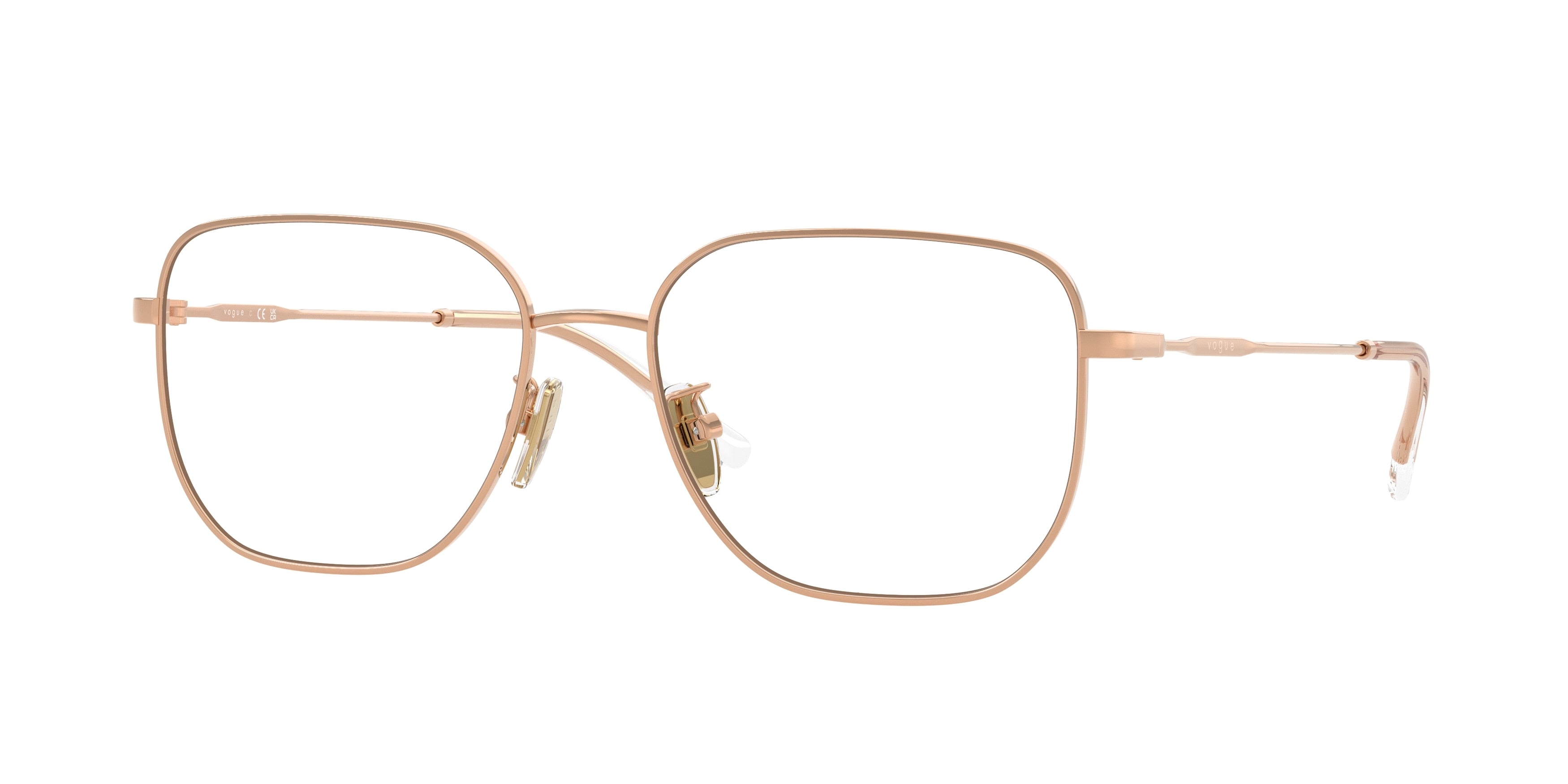 Vogue VO4335D Pillow Eyeglasses 5152-Rose Gold 55-145-17 - Color Map Gold