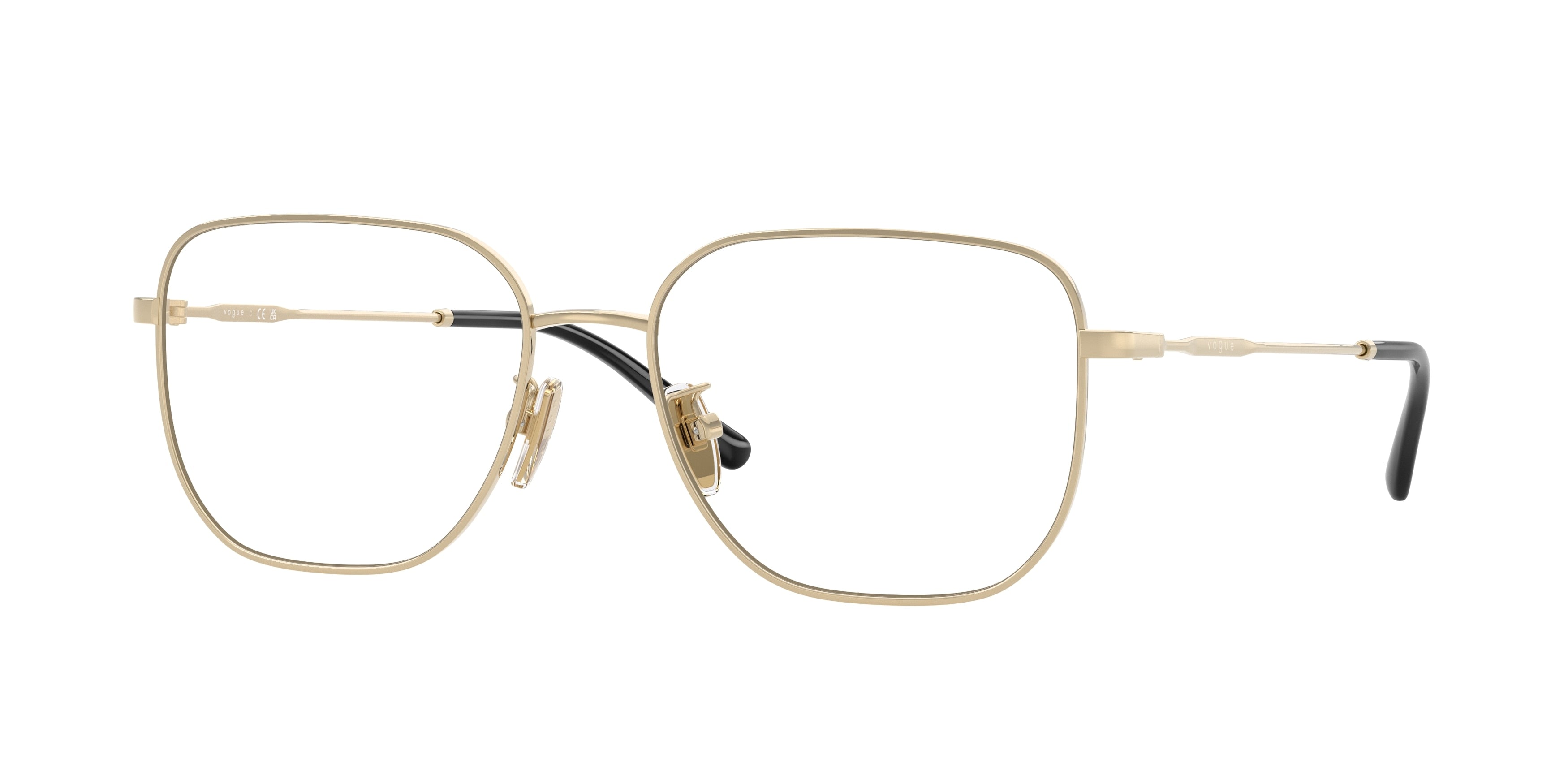 Vogue VO4335D Pillow Eyeglasses 848-Pale Gold 55-145-17 - Color Map Gold