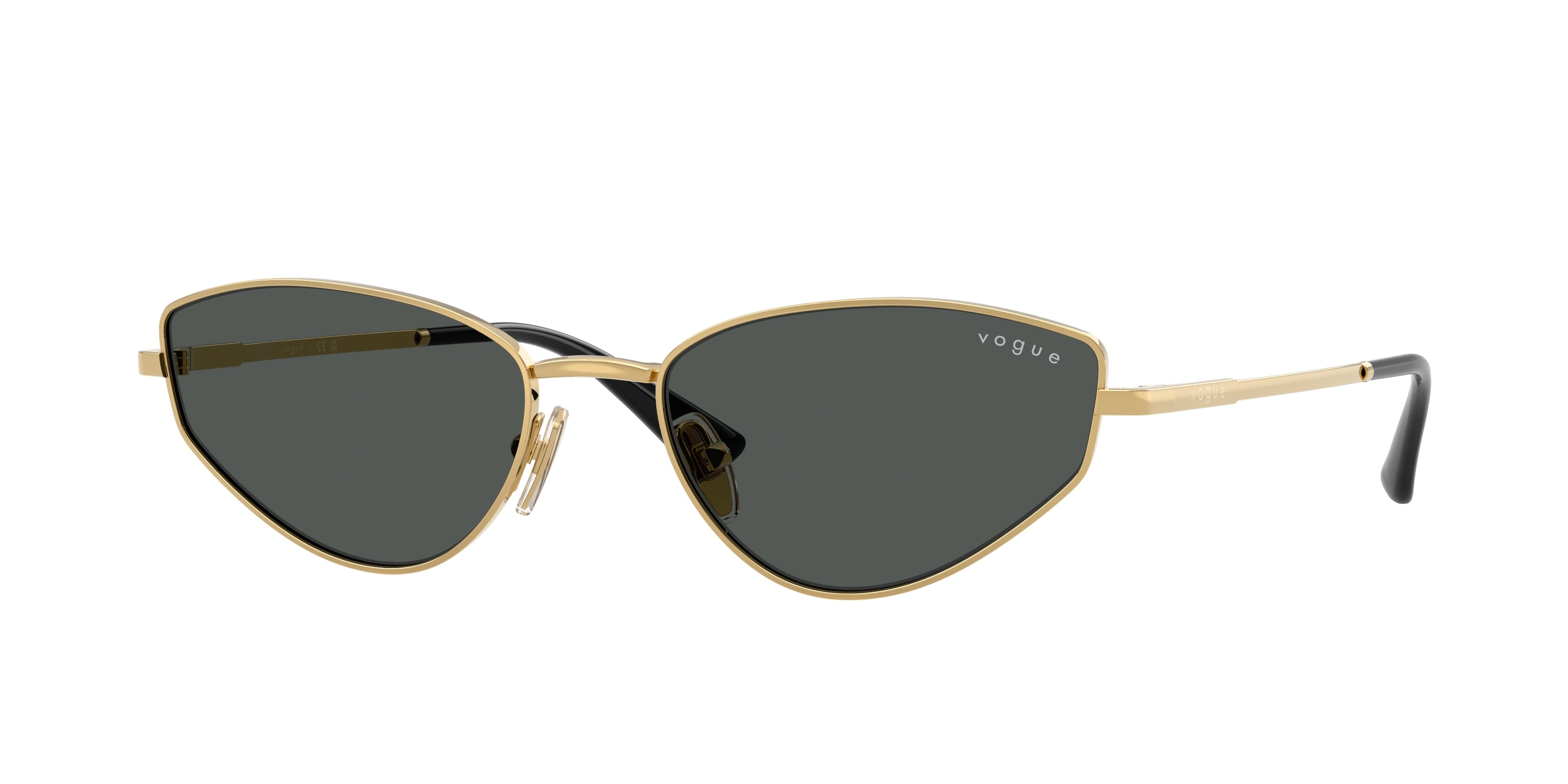 Vogue VO4339S Cat Eye Sunglasses 280/87-Gold 56-140-18 - Color Map Gold