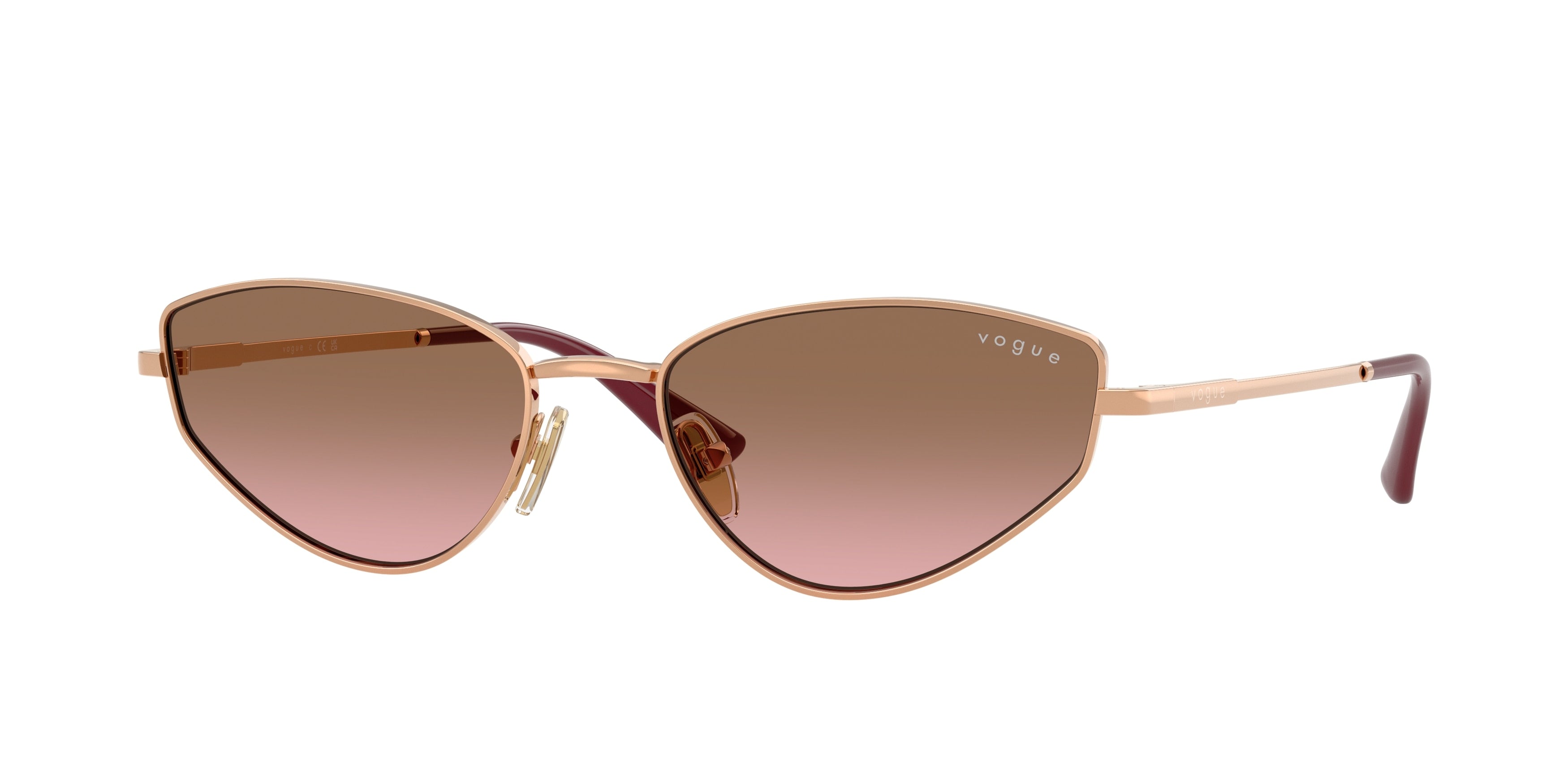 Vogue VO4339S Cat Eye Sunglasses 515214-Rose Gold 56-140-18 - Color Map Gold