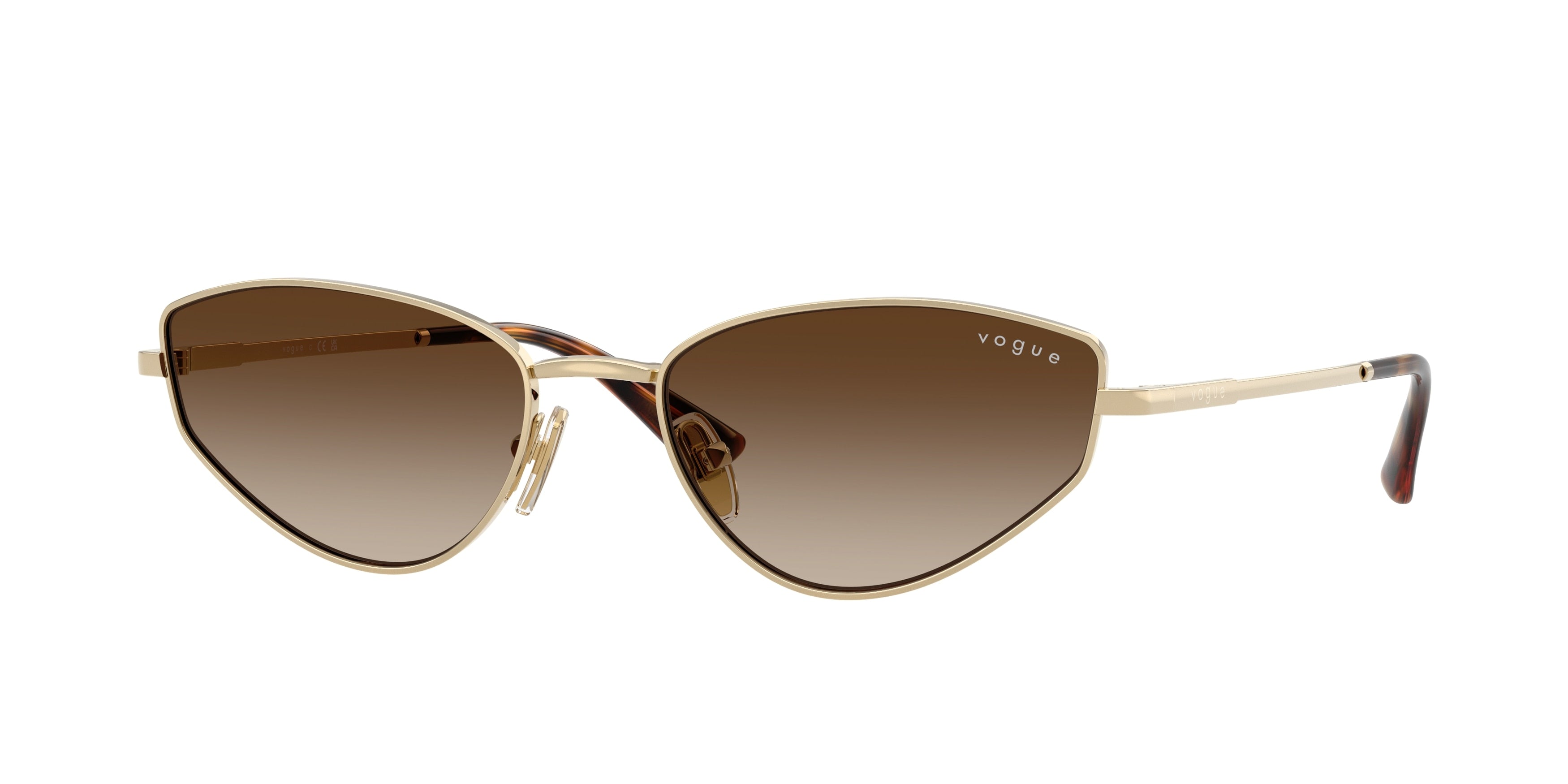 Vogue VO4339S Cat Eye Sunglasses 848/13-Pale Gold 56-140-18 - Color Map Gold