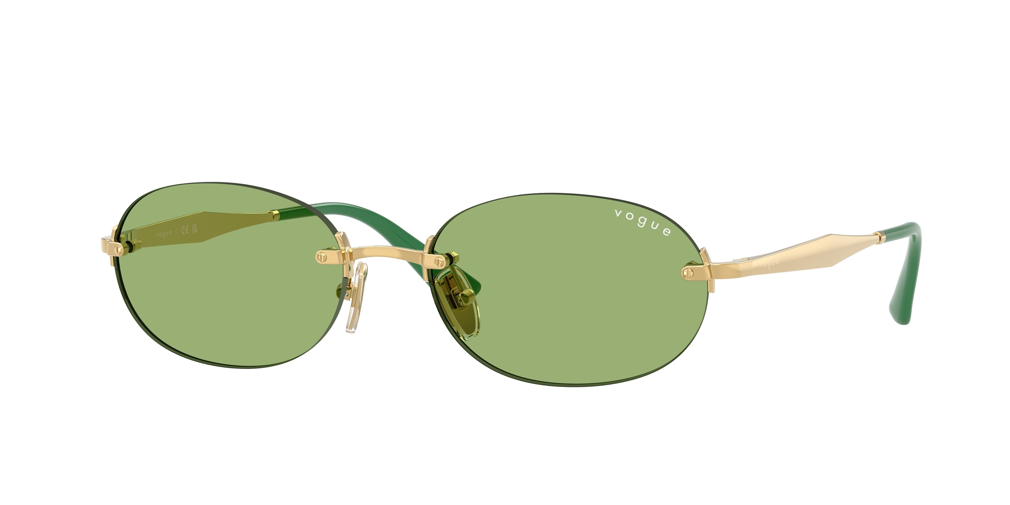 Vogue VO4342S Oval Sunglasses 280/2-Gold 55-140-18 - Color Map Gold