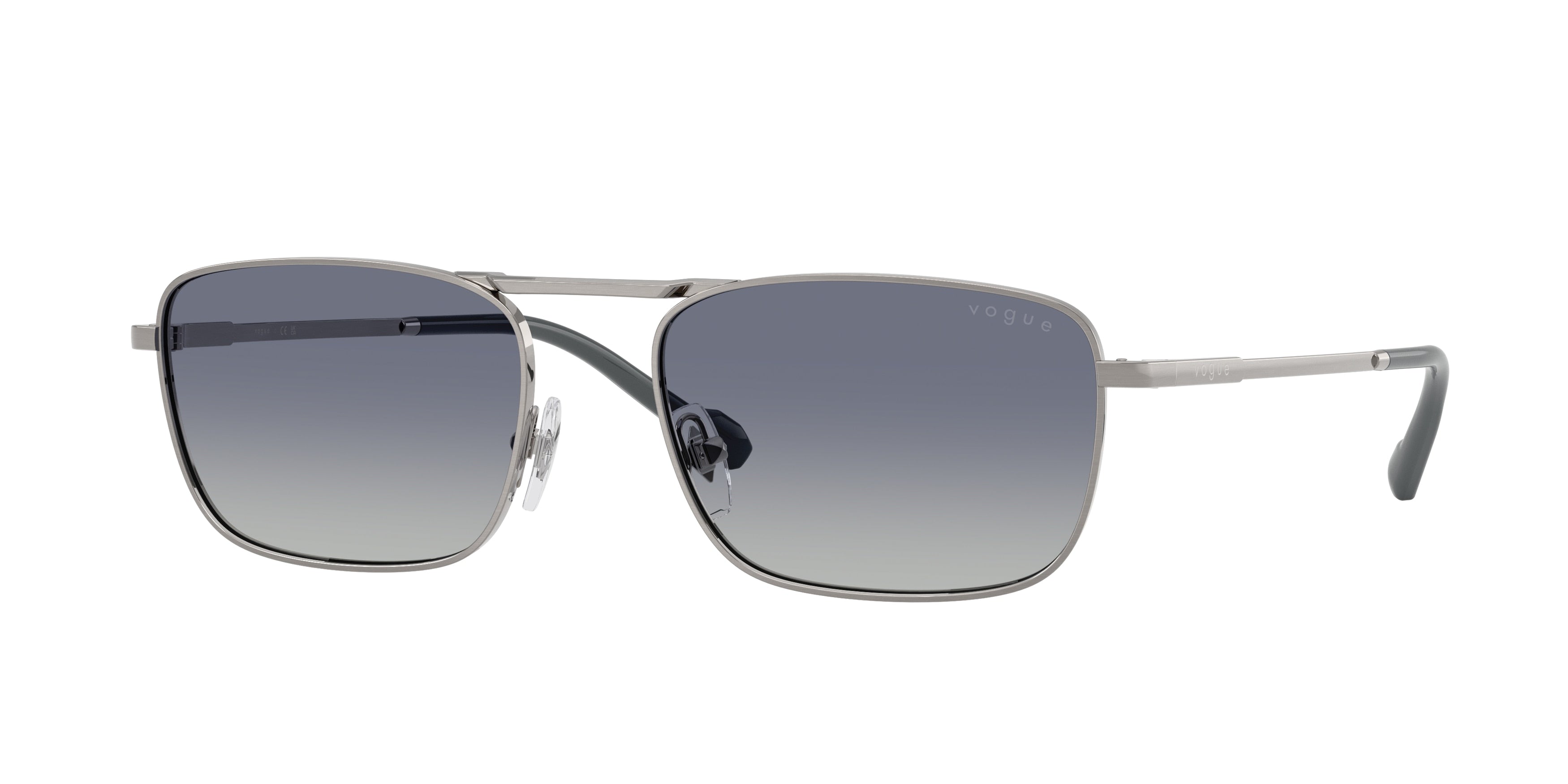 Vogue VO4346S Pillow Sunglasses 51874L-Brushed Gunmetal 56-145-18 - Color Map Grey