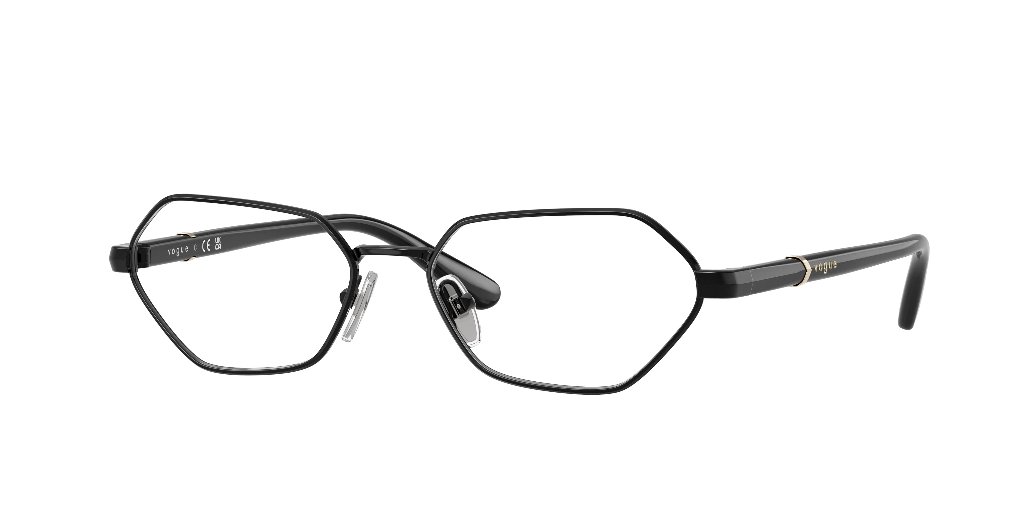 Vogue VO4350 Butterfly Eyeglasses 352-Black 52-140-16 - Color Map Black
