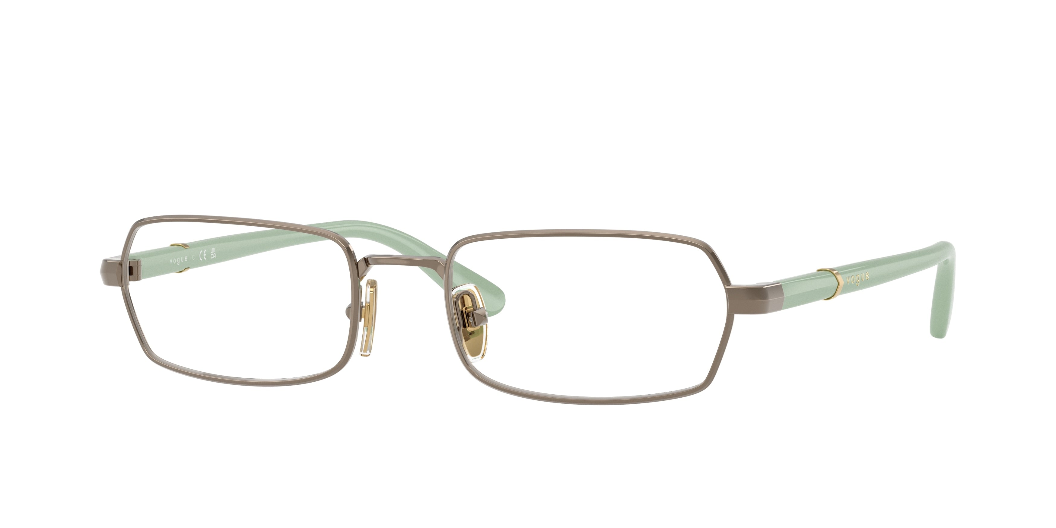 Vogue VO4351 Irregular Eyeglasses for Women — Free Shipping - 53-140-19 / 5138-Light Brown