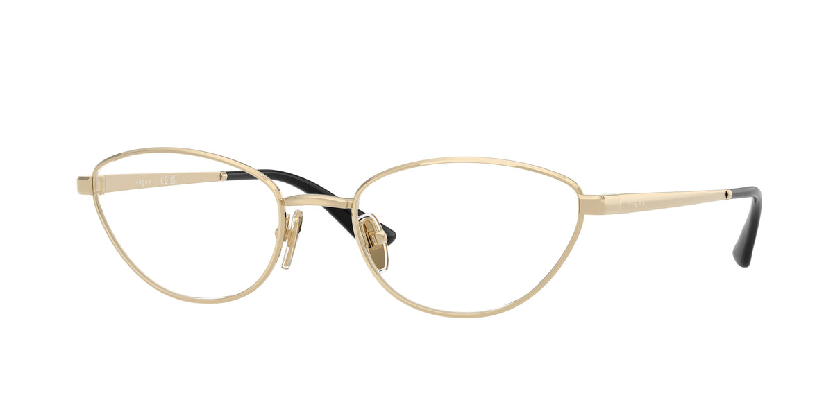 Vogue VO4355 Butterfly Eyeglasses 848-Pale Gold 54-140-19 - Color Map Gold