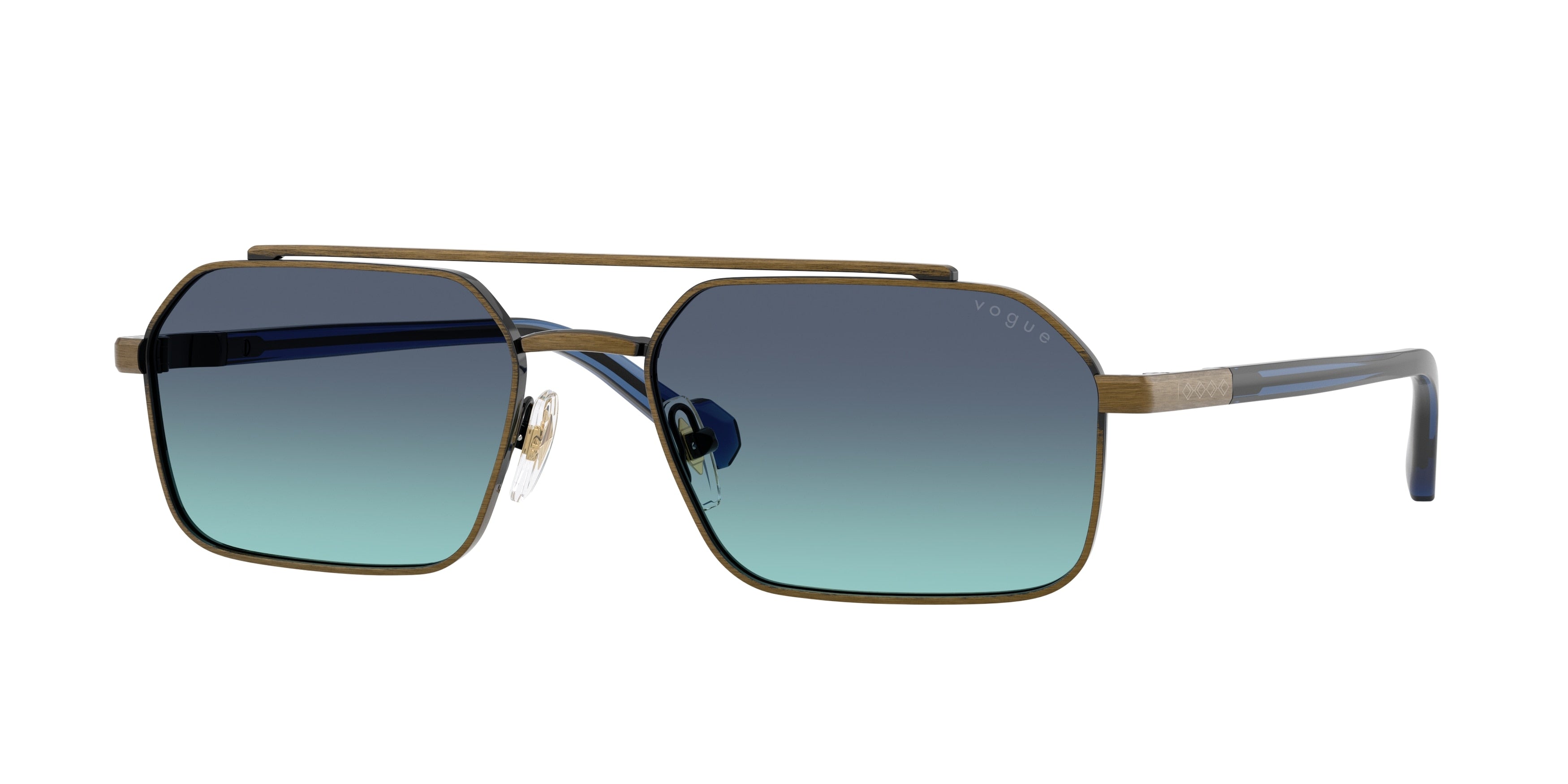 Vogue VO4356S Irregular Sunglasses 51374S-Antique Gold 57-145-18 - Color Map Gold