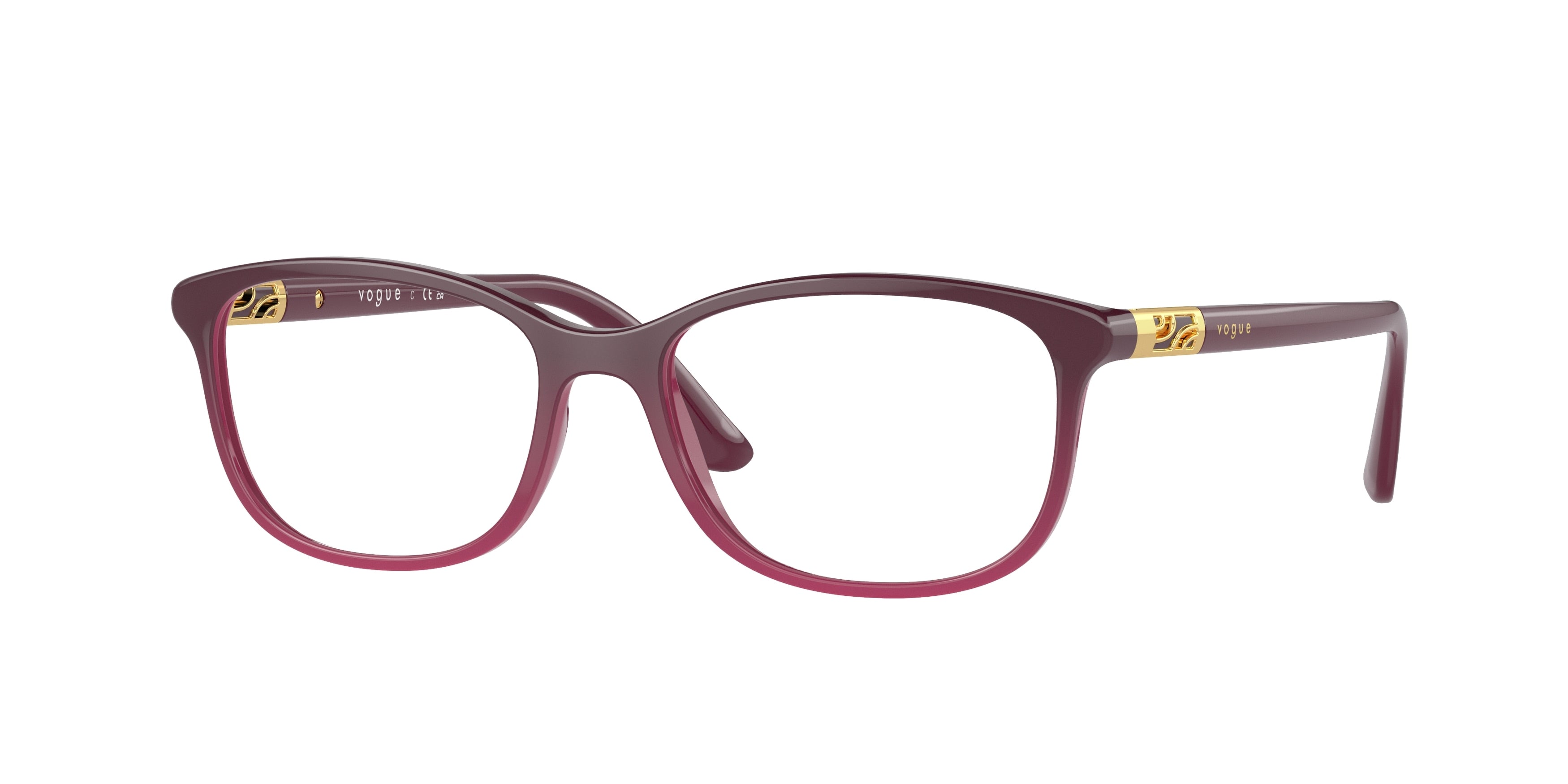 Vogue VO5163 Pillow Eyeglasses 2557-Opal Violet Gradient Violet 51-140-16 - Color Map Violet