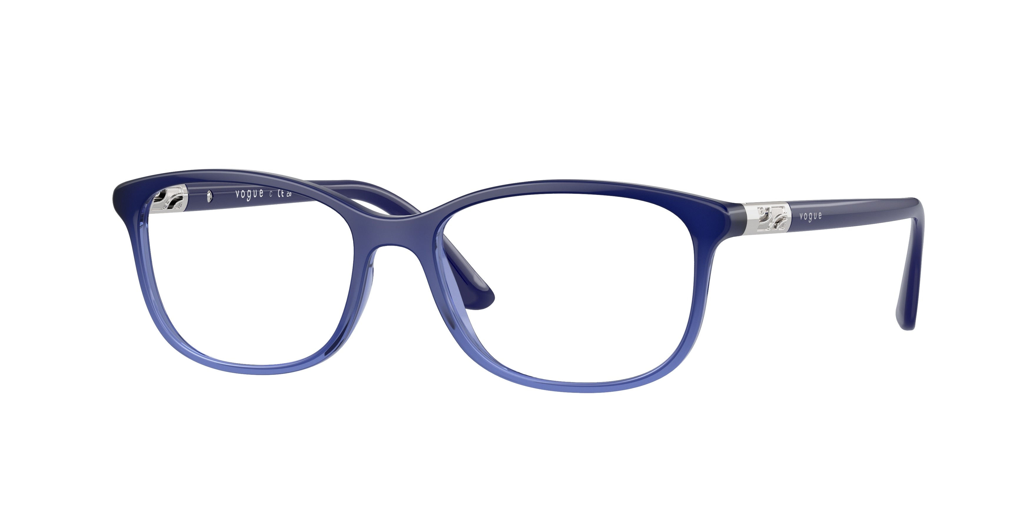 Vogue VO5163 Pillow Eyeglasses 2559-Opal Blue Gradient Blue 51-140-16 - Color Map Blue