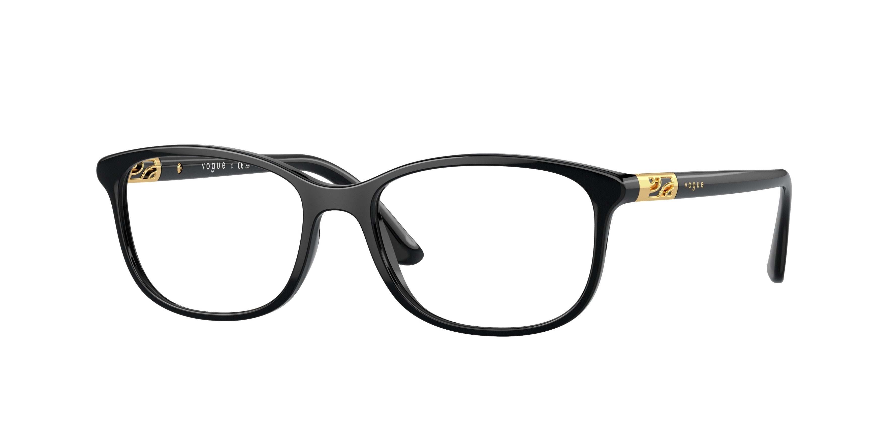 Vogue VO5163 Pillow Eyeglasses W44-Black 53-140-16 - Color Map Black