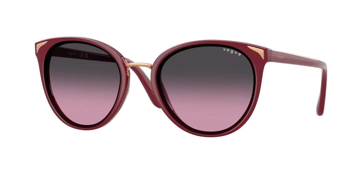 Vogue VO5230S Butterfly Sunglasses 287590-Full Cherry 54-140-21 - Color Map Red