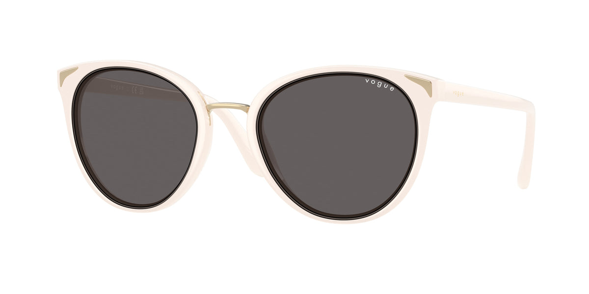 Vogue VO5230S Butterfly Sunglasses 312487-Full Ivory 54-140-21 - Color Map White