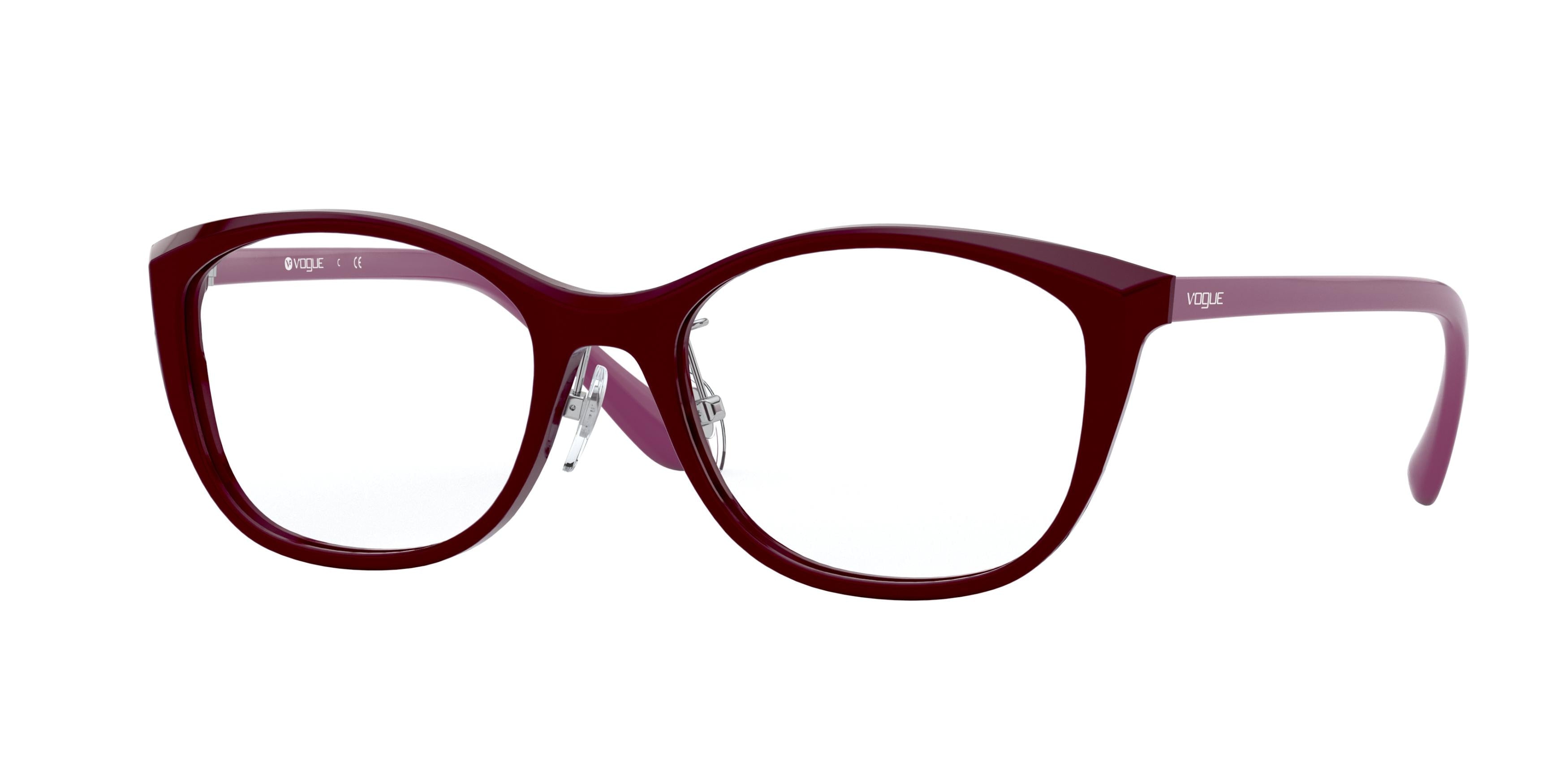 Vogue VO5296D Pillow Eyeglasses 2307-Bordeaux 54-140-18 - Color Map Red