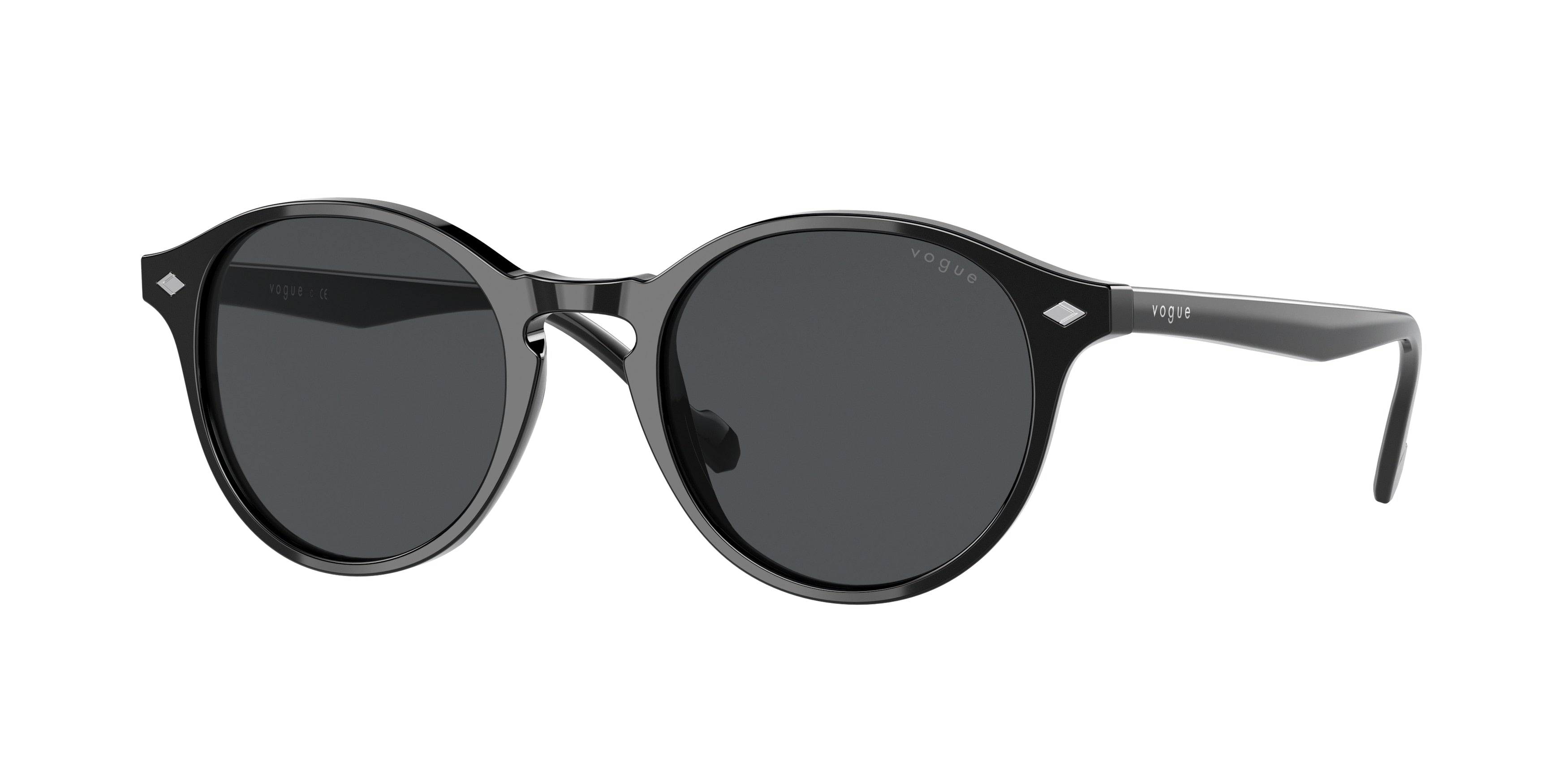 Vogue VO5327S Phantos Sunglasses W44/87-Black 51-145-20 - Color Map Black