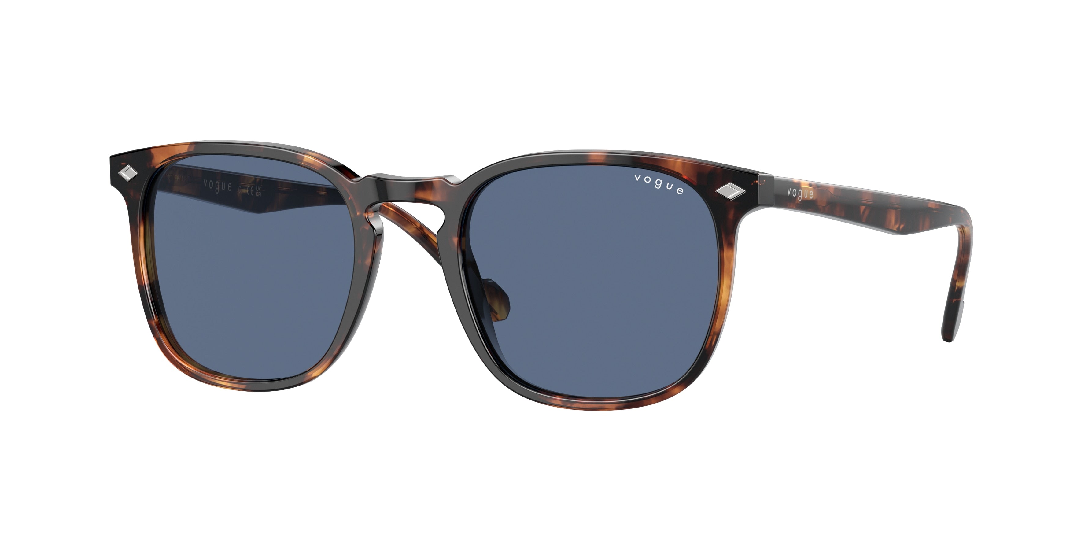 Vogue VO5328S Square Sunglasses 281980-Havana Honey 49-145-20 - Color Map Tortoise