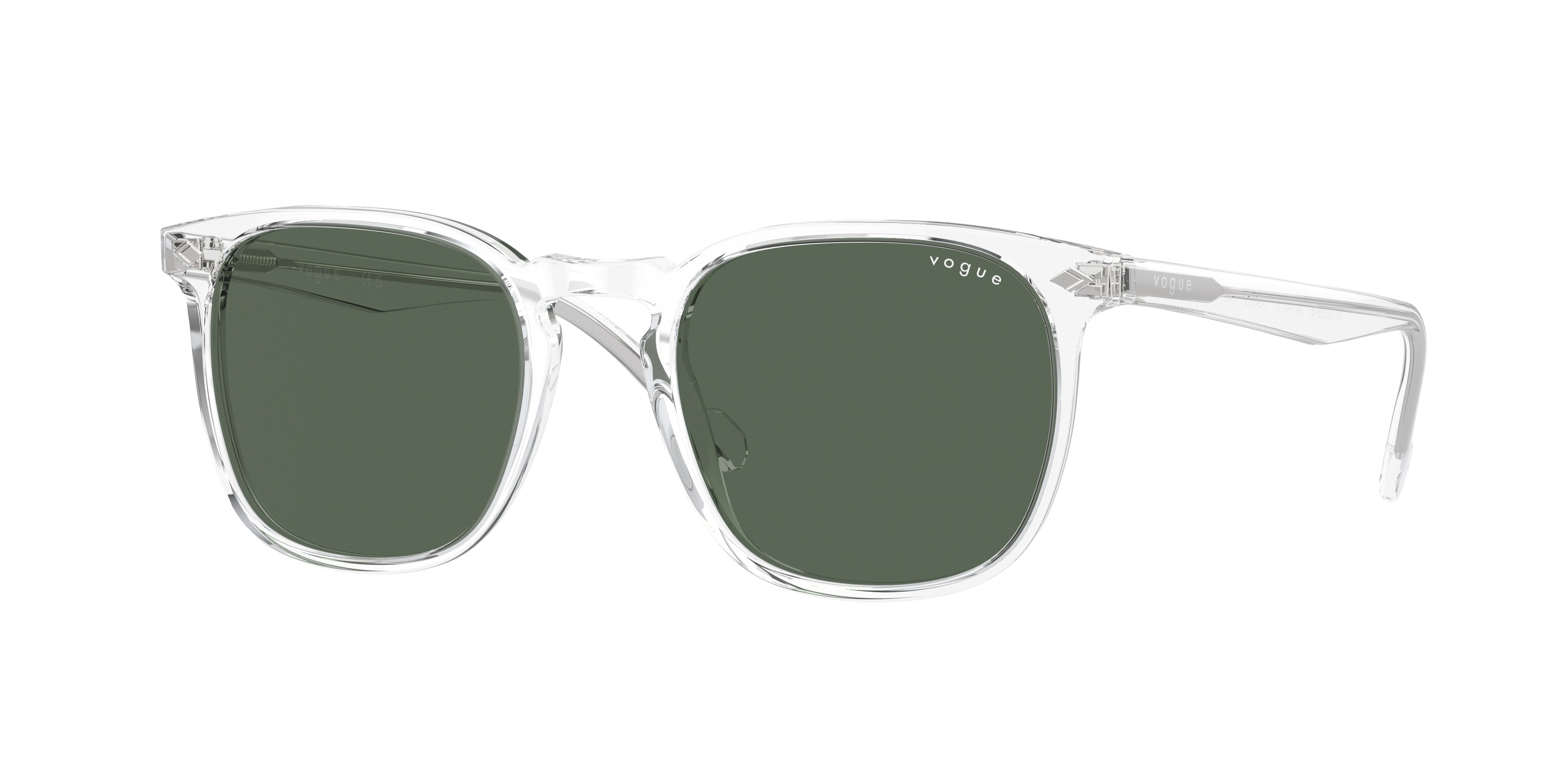 Vogue VO5328S Square Sunglasses W74571-Transparent 49-145-20 - Color Map Transparent