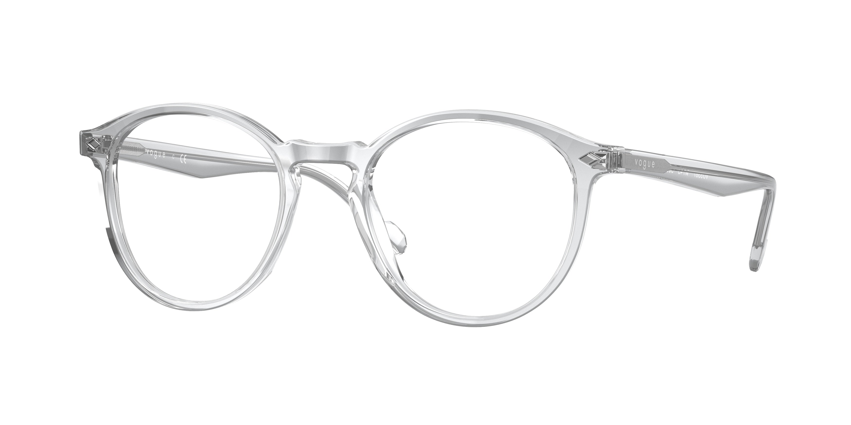 Vogue VO5367 Round Eyeglasses W745-Transparent 50-145-20 - Color Map Transparent