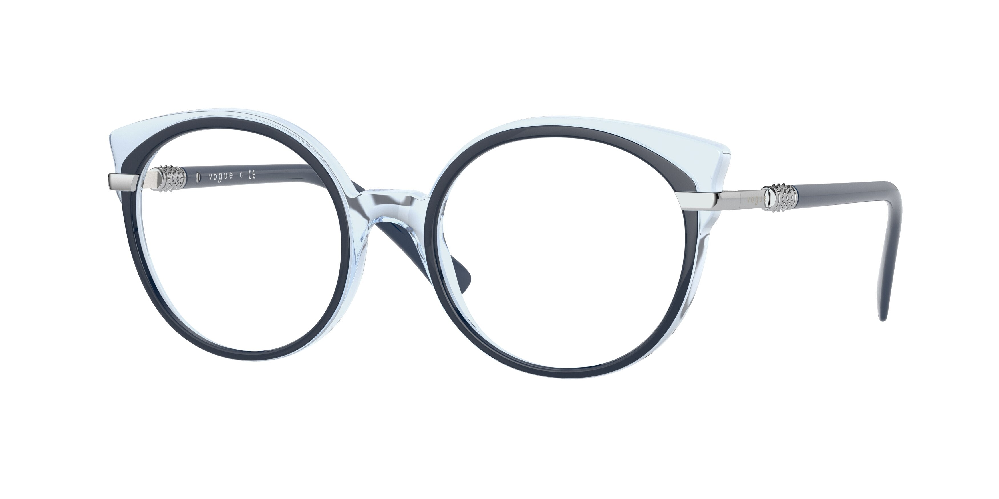 Vogue VO5381B Phantos Eyeglasses  2927-Top Blue/Light Blue 51-135-19 - Color Map Blue