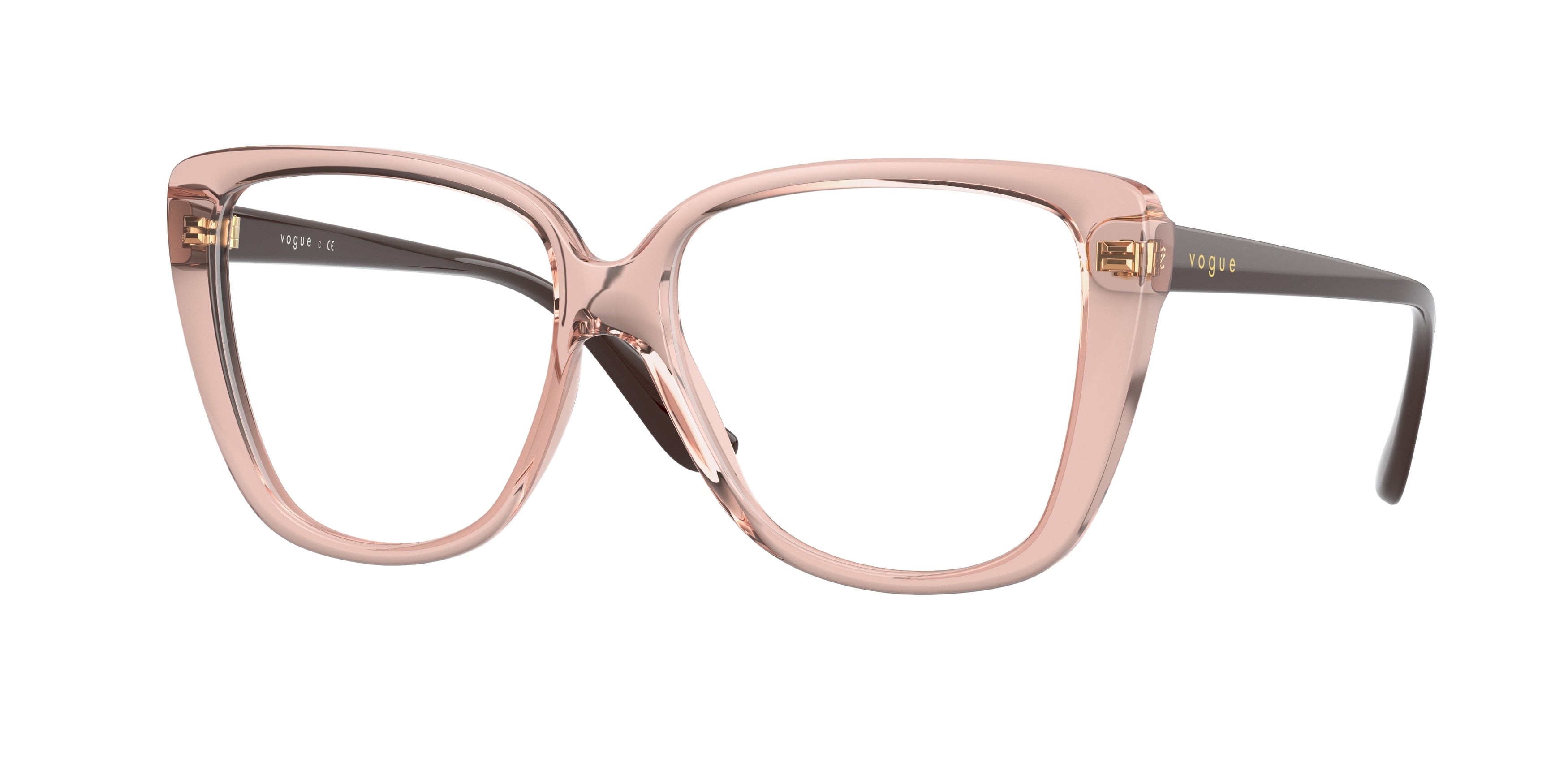 Vogue VO5413 Butterfly Eyeglasses 2864-Transparent Pink 54-140-14 - Color Map Pink