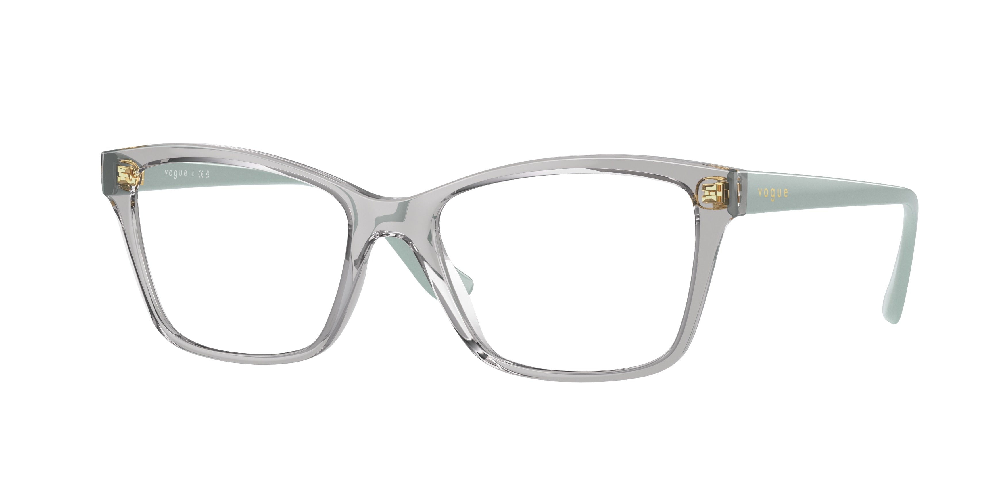 Vogue VO5420F Pillow Eyeglasses 2820-Transparent Grey 54-140-17 - Color Map Grey
