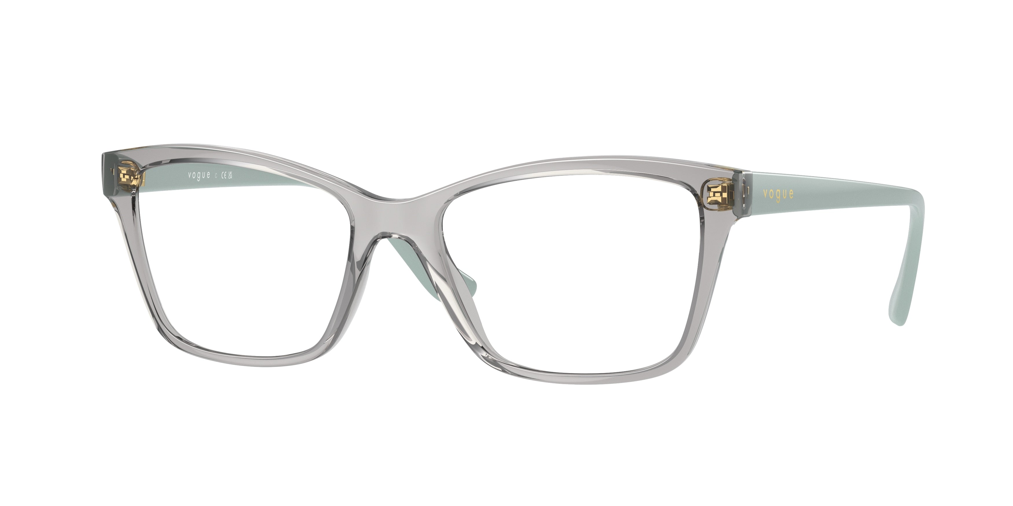 Vogue VO5420 Pillow Eyeglasses 2726-Transparent Grey 53-140-17 - Color Map Grey