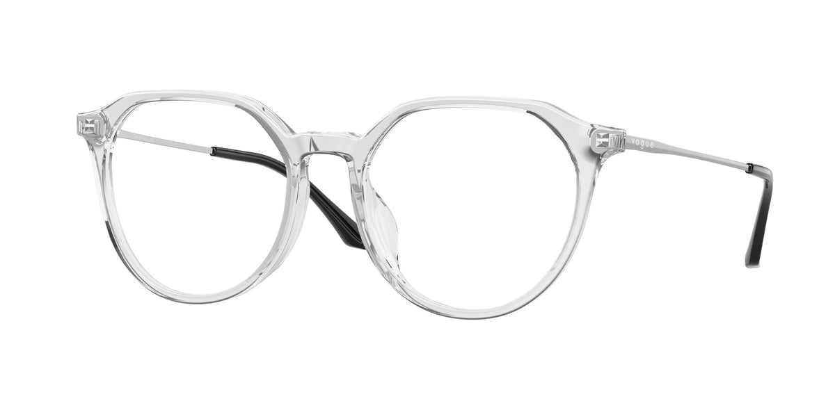 Vogue VO5430D Irregular Eyeglasses W745-Transparent 53-140-18 - Color Map Transparent
