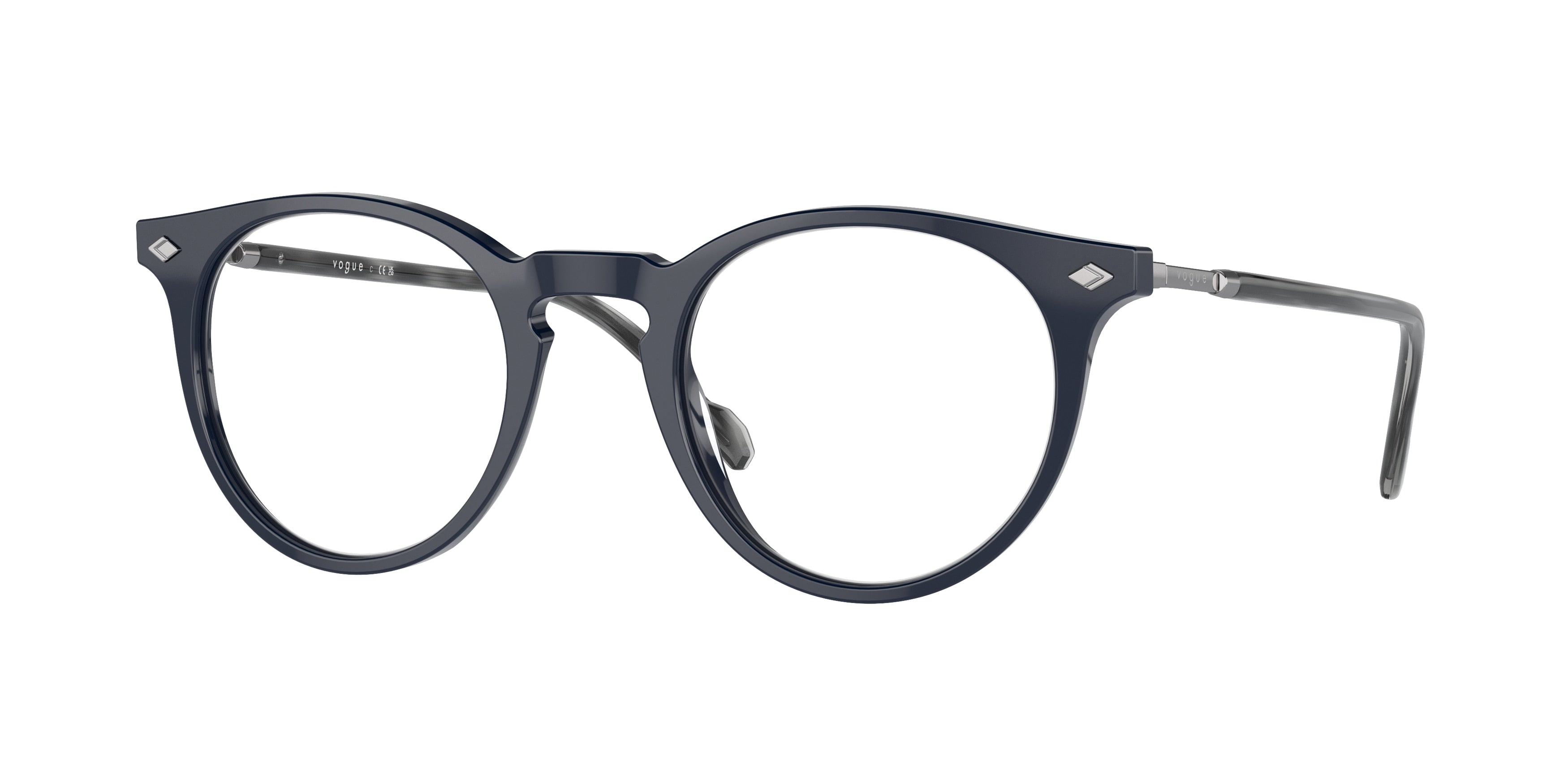 Vogue VO5434 Phantos Eyeglasses 2319-Full Dark Blue 49-145-22 - Color Map Blue