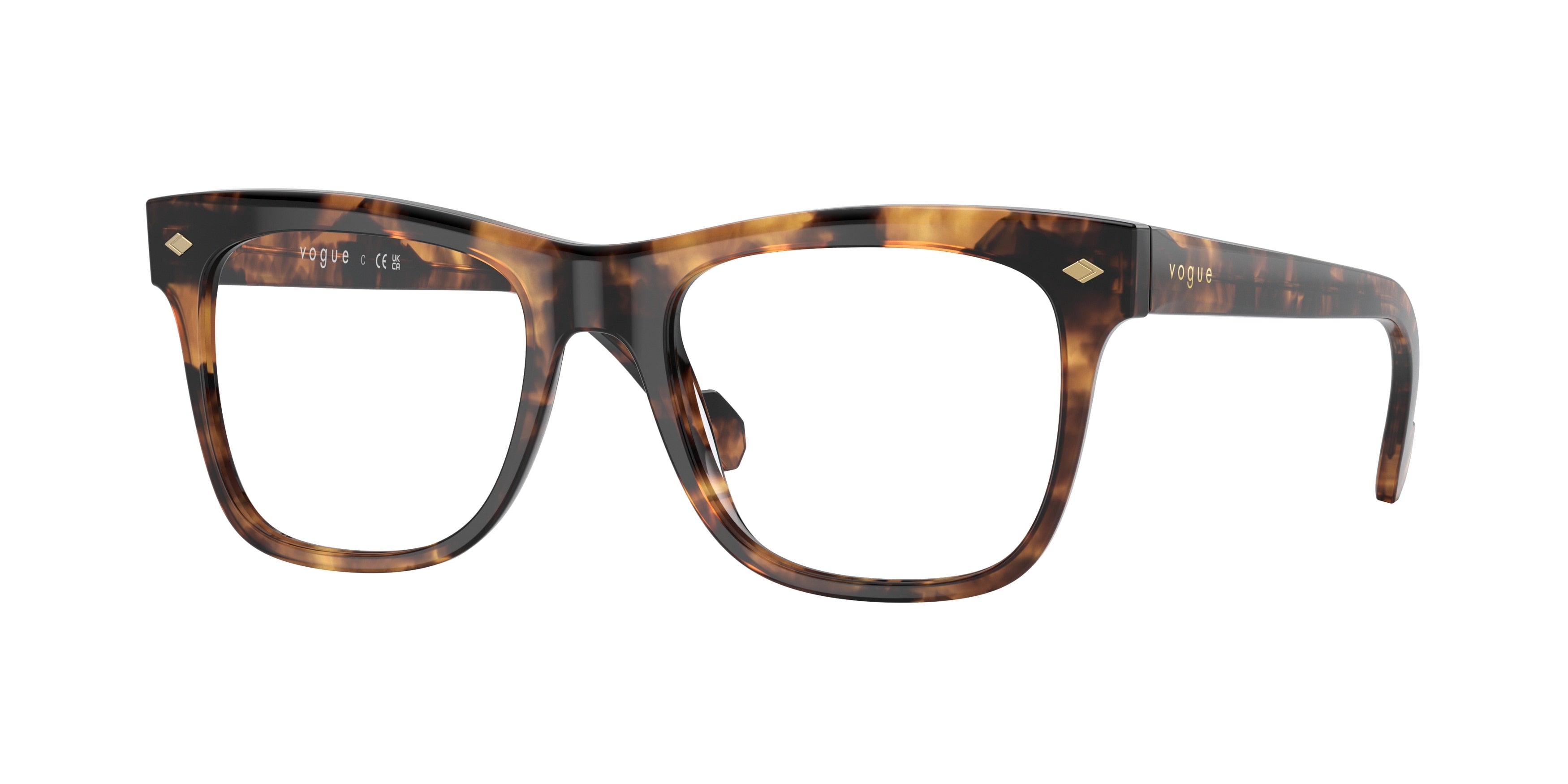 Vogue VO5464 Square Eyeglasses  2819-Havana Honey 50-145-18 - Color Map Tortoise