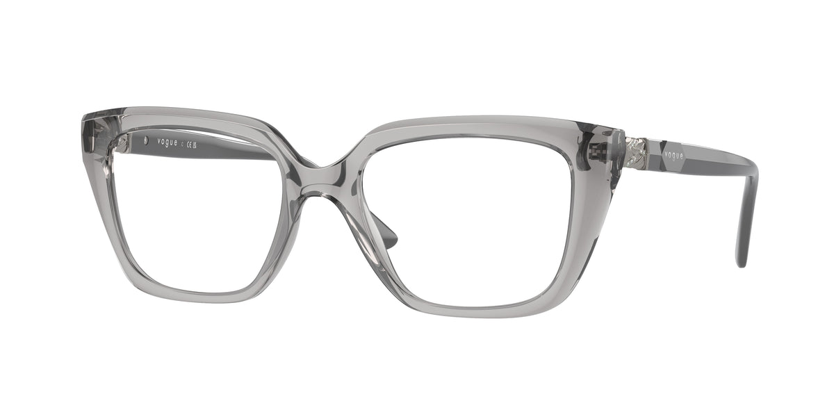 Vogue VO5477B Rectangle Eyeglasses 2726-Transparent Grey 50-140-18 - Color Map Grey