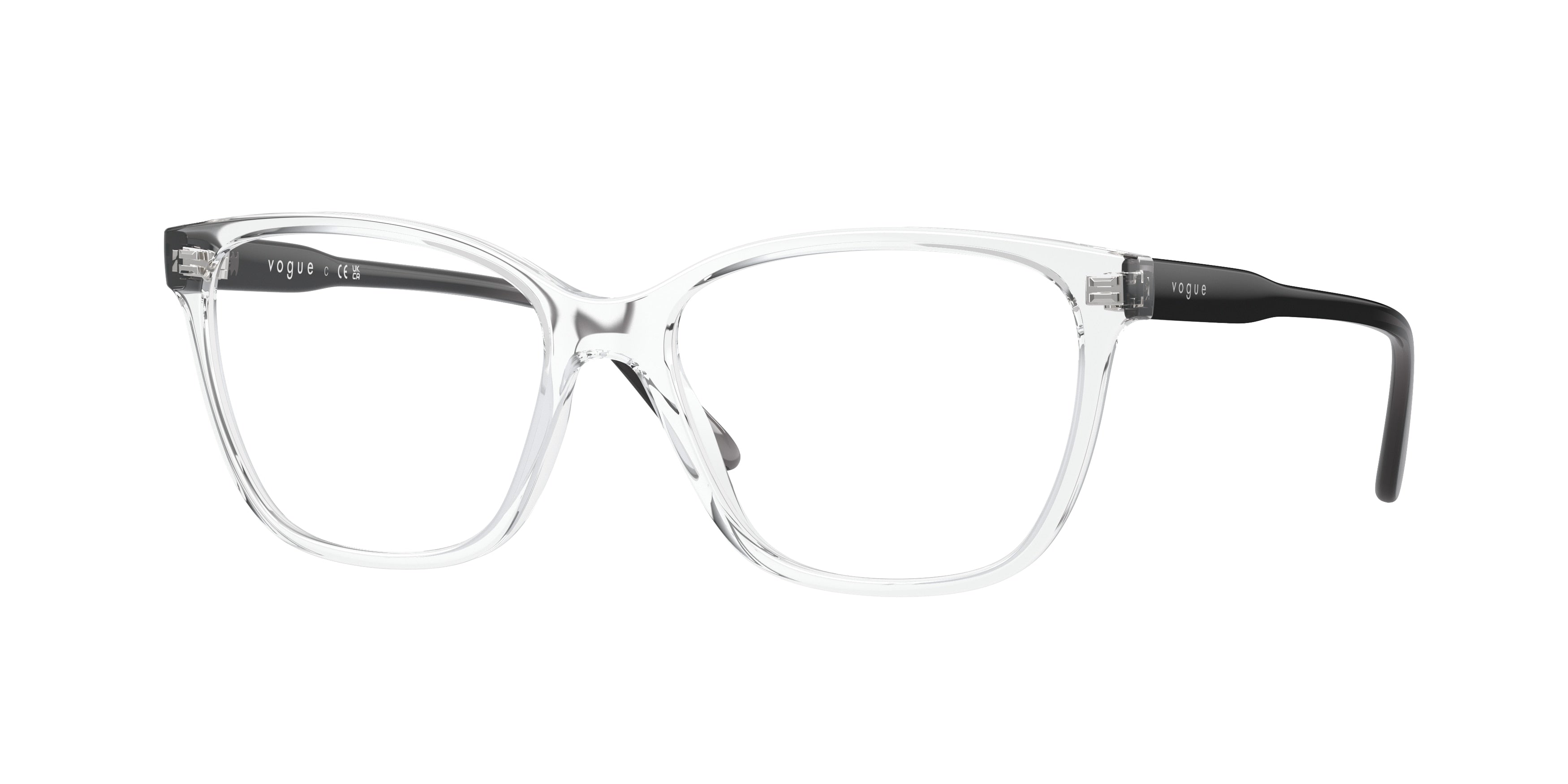 Vogue VO5518 Pillow Eyeglasses W745-Transparent 53-140-16 - Color Map Transparent