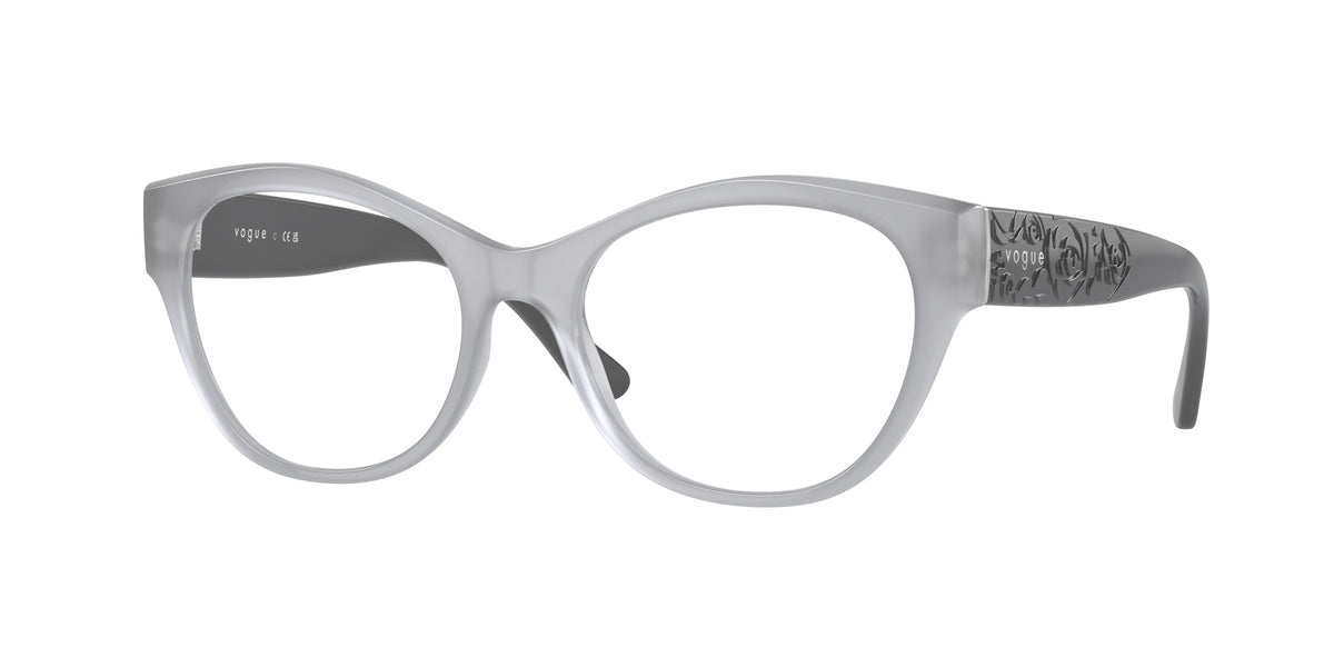 Vogue VO5527 Irregular Eyeglasses 3098-Opal Grey 52-135-17 - Color Map Grey