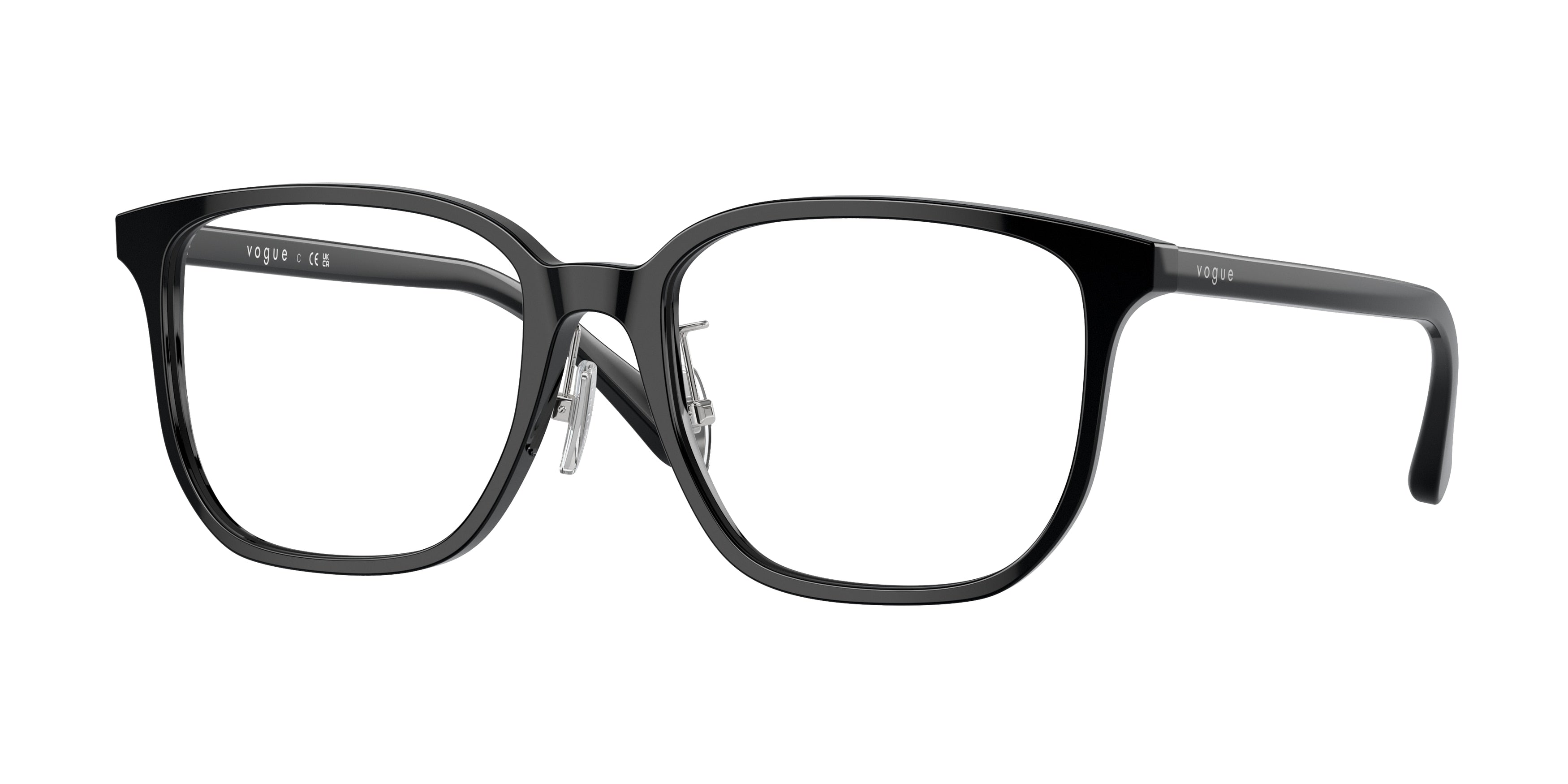 Vogue VO5550D Pillow Eyeglasses W44-Black 55-145-18 - Color Map Black
