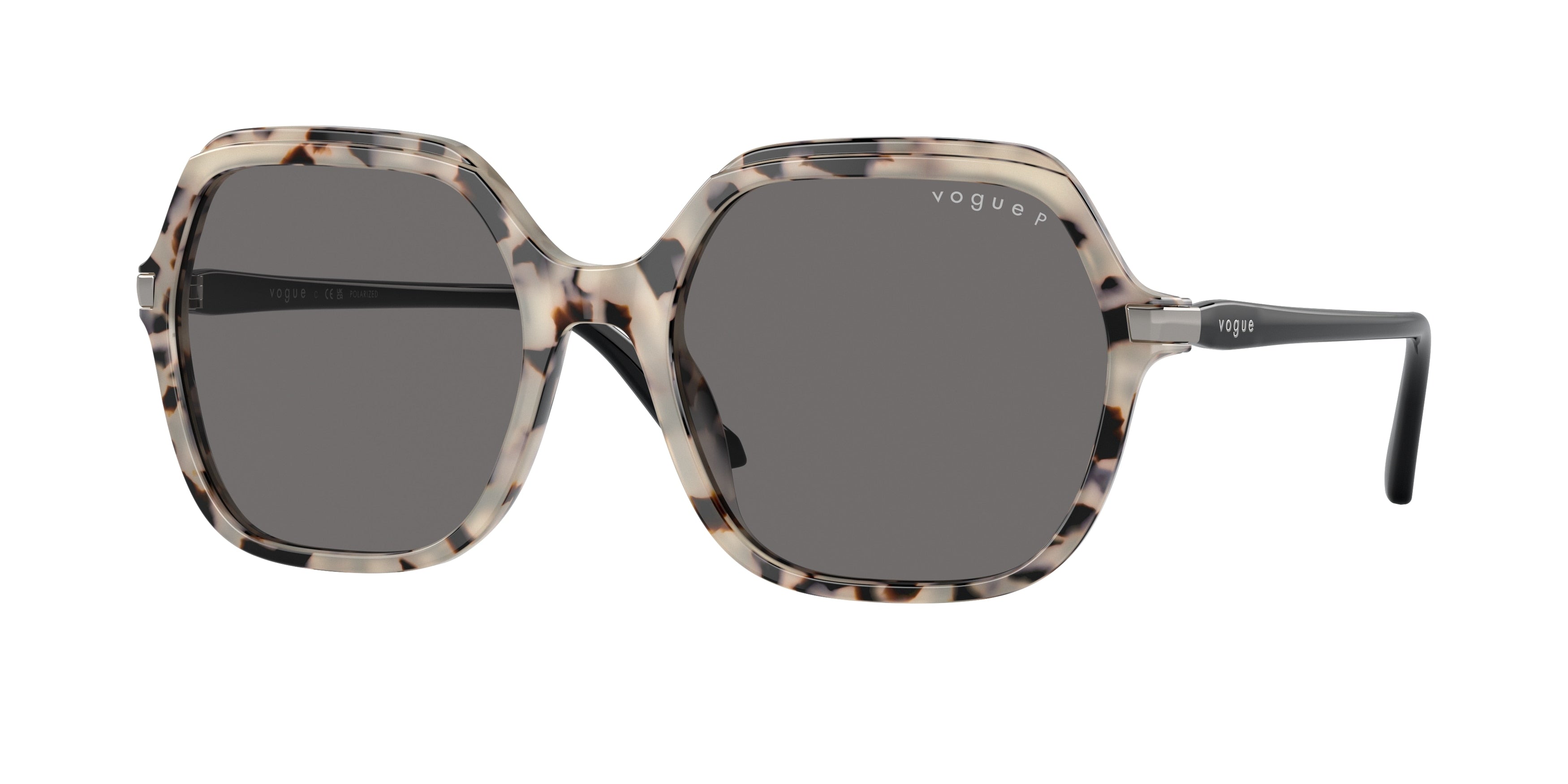 Vogue VO5561S Square Sunglasses 307681-Ivory Tortoise 56-140-19 - Color Map Tortoise