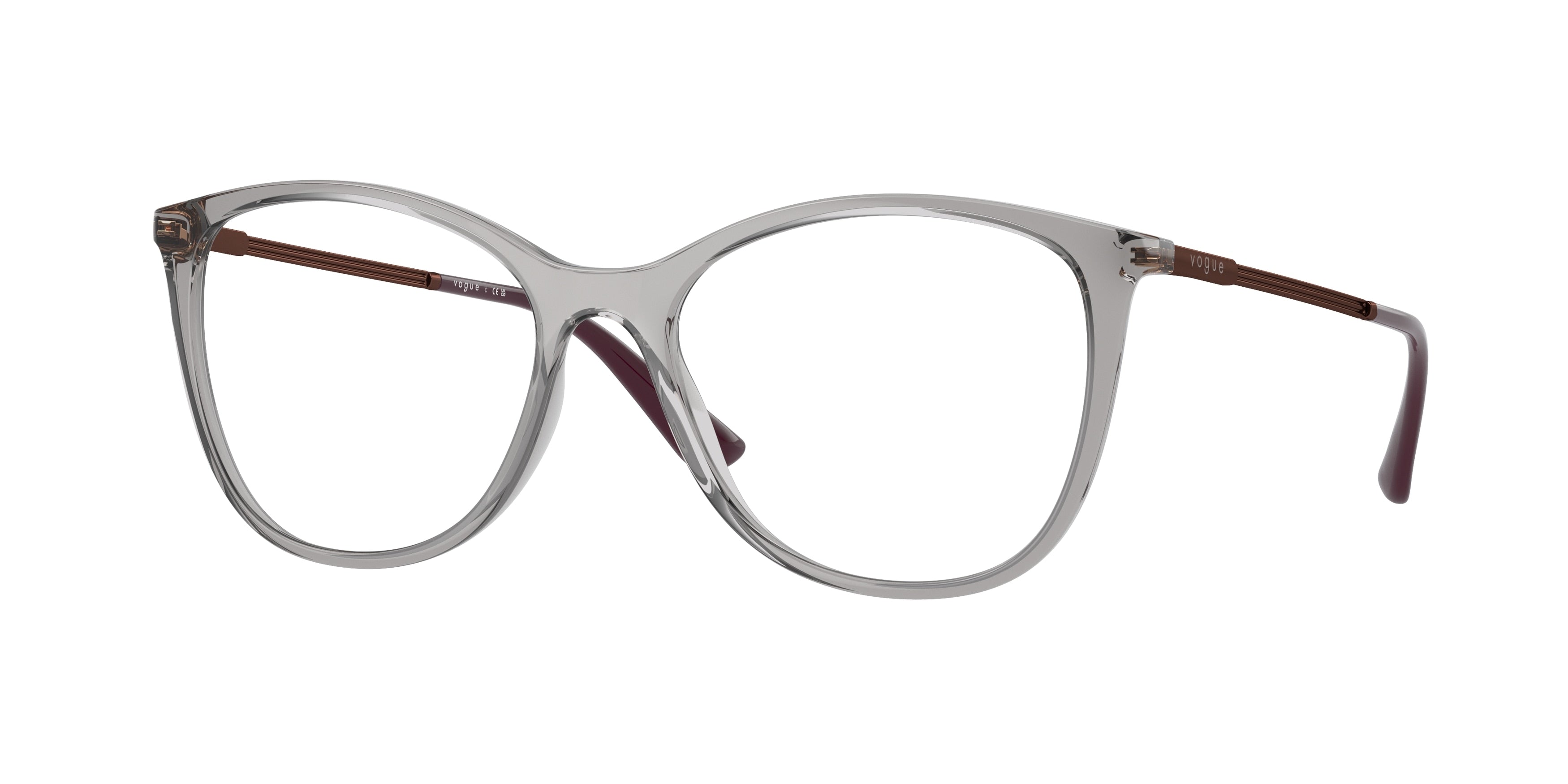 Vogue VO5562 Phantos Eyeglasses 2726-Transparent Grey 52-140-17 - Color Map Grey