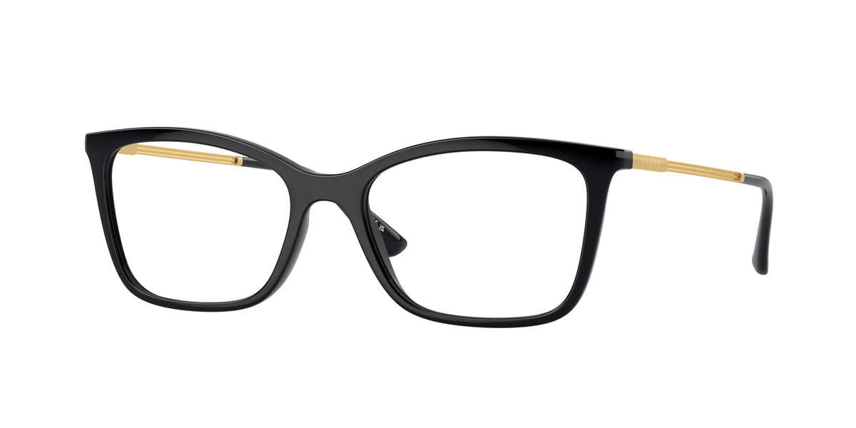 Vogue VO5563 Butterfly Eyeglasses W44-Black 53-140-17 - Color Map Black