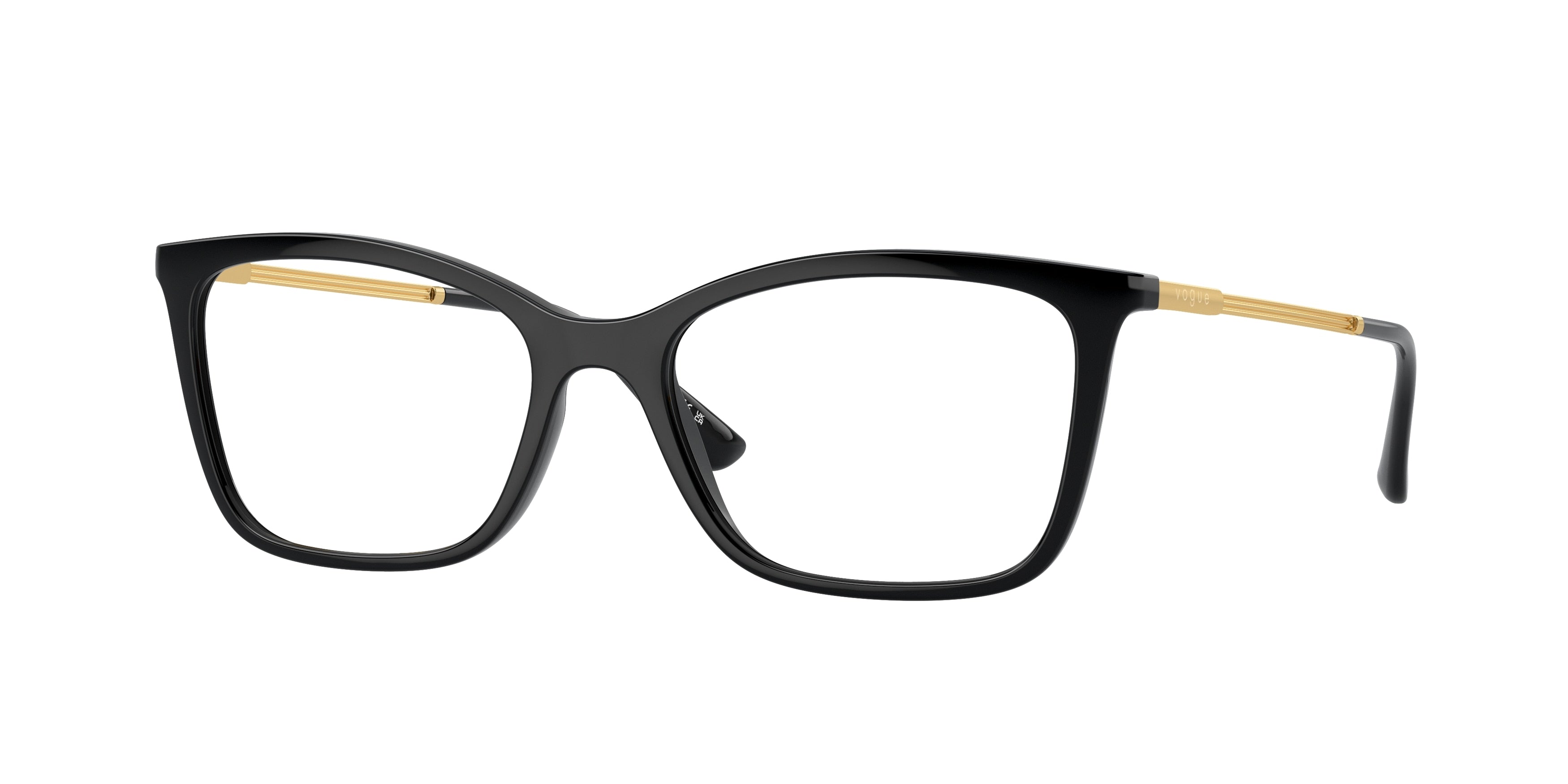 Vogue VO5563 Butterfly Eyeglasses W44-Black 53-140-17 - Color Map Black