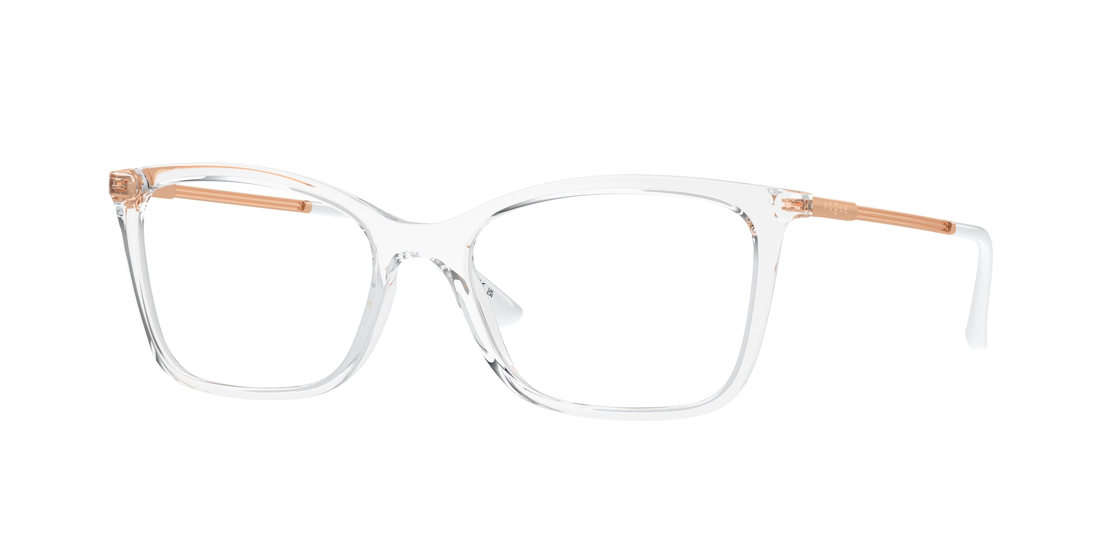 Vogue VO5563 Butterfly Eyeglasses W745-Transparent 53-140-17 - Color Map Transparent