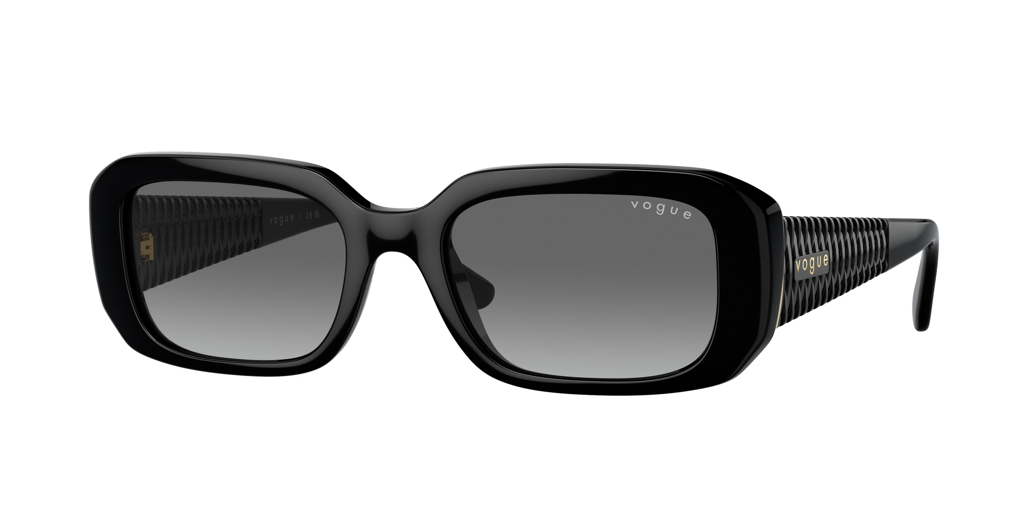 Vogue VO5565S Pillow Sunglasses W44/11-Black 53-135-19 - Color Map Black