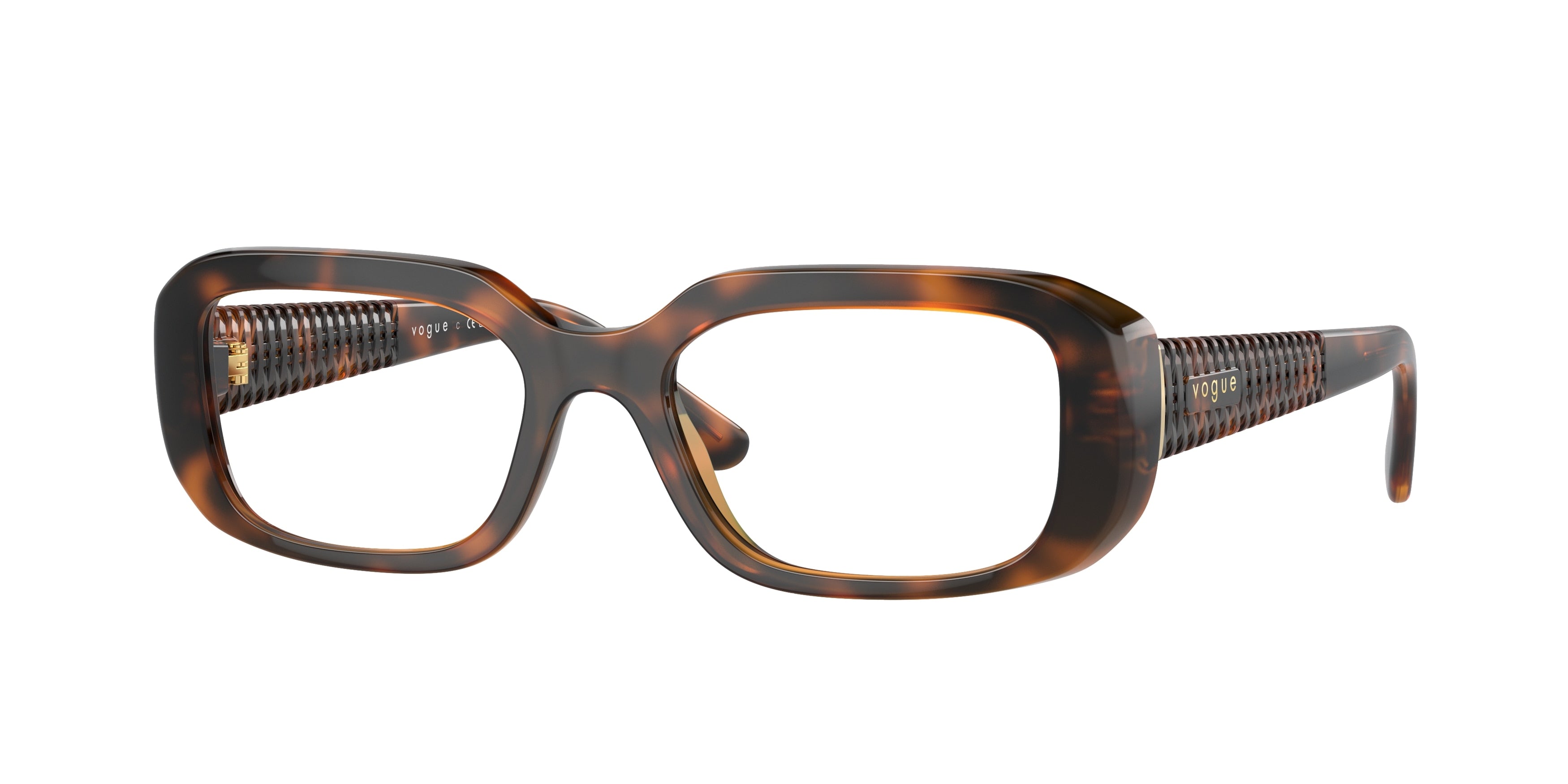 Vogue VO5568 Pillow Eyeglasses W656-Dark Havana 49-135-19 - Color Map Brown