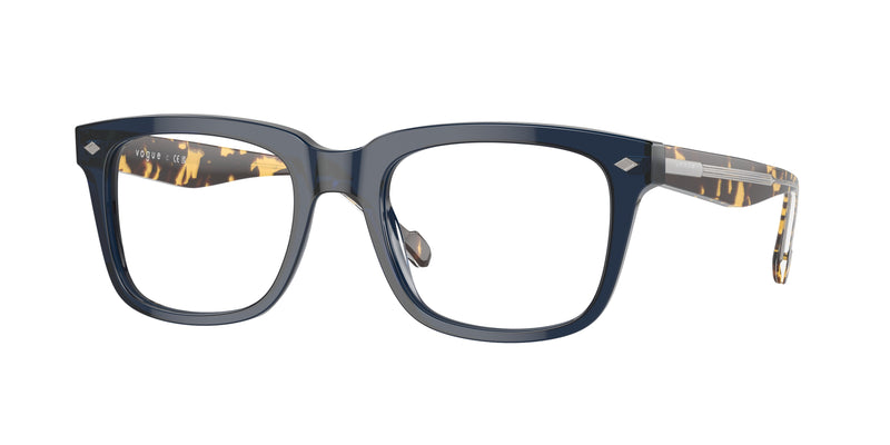 Vogue VO5572 Pillow Eyeglasses 3143-Transparent Blue 54-145-20 - Color Map Blue