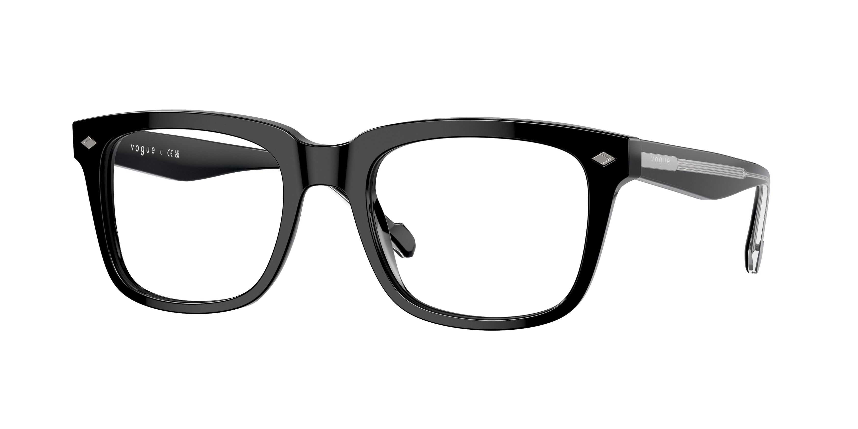 Vogue VO5572 Pillow Eyeglasses W44-Black 54-145-20 - Color Map Black
