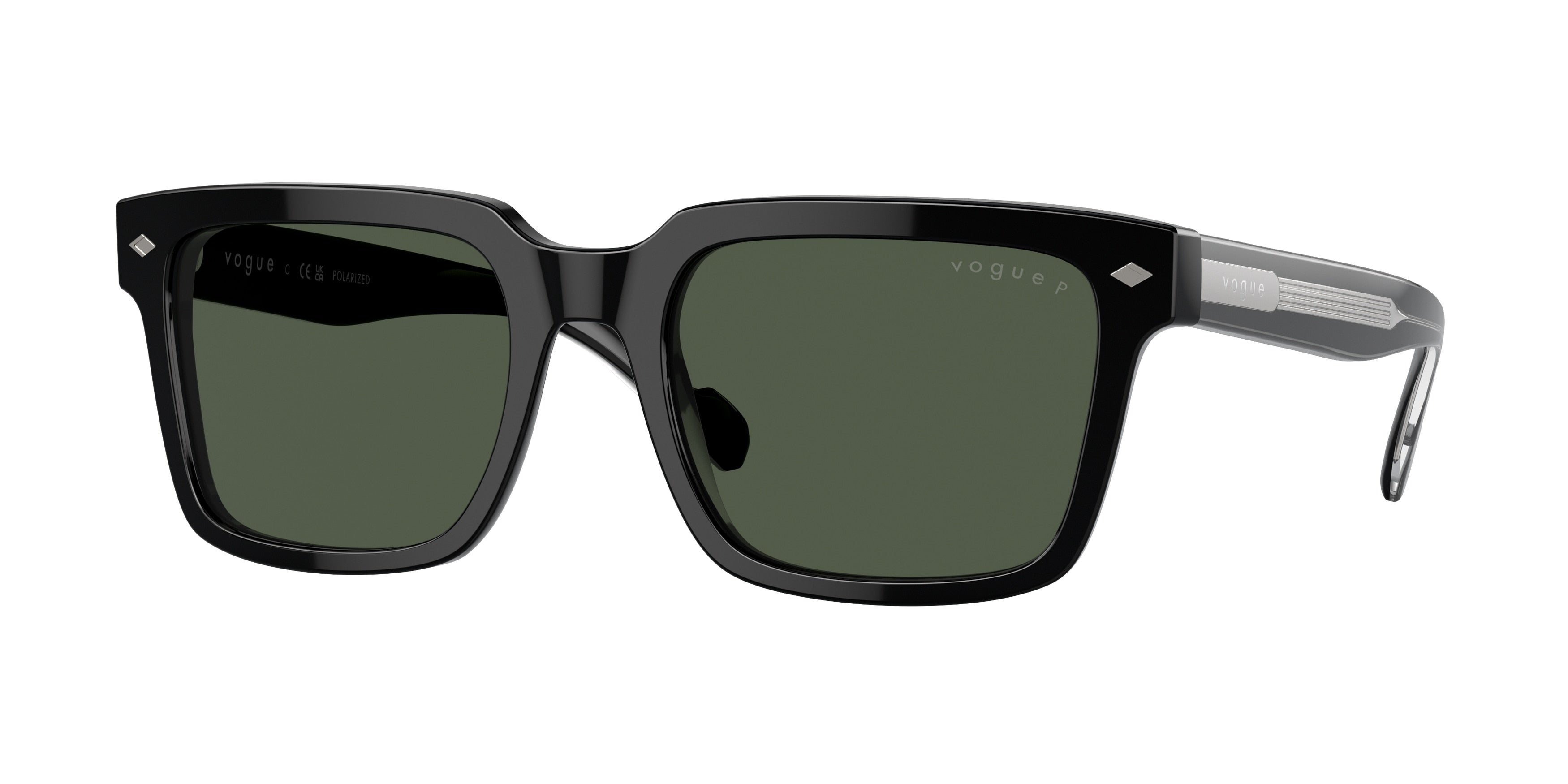 Vogue VO5573S Pillow Sunglasses W44/9A-Black 55-145-20 - Color Map Black