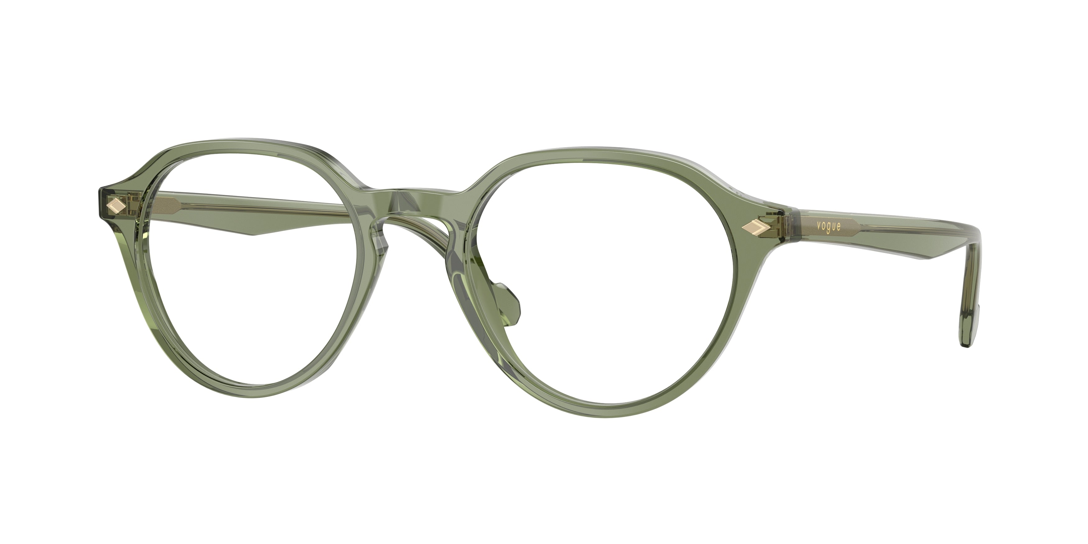 Vogue VO5598 Phantos Eyeglasses 3187-Transparent Green 50-145-20 - Color Map Green