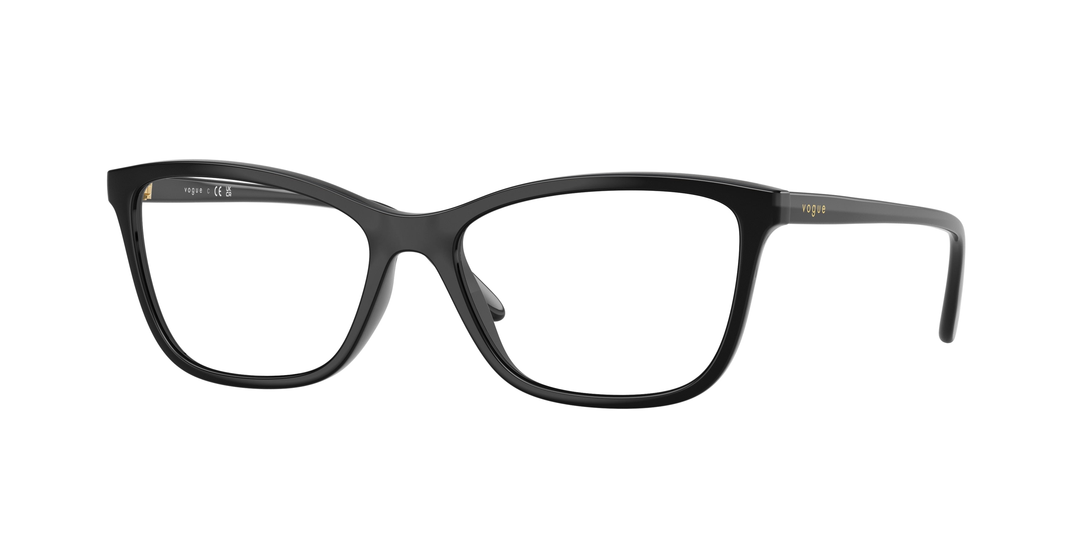Vogue VO5603F Butterfly Eyeglasses W44-Black 54-140-16 - Color Map Black