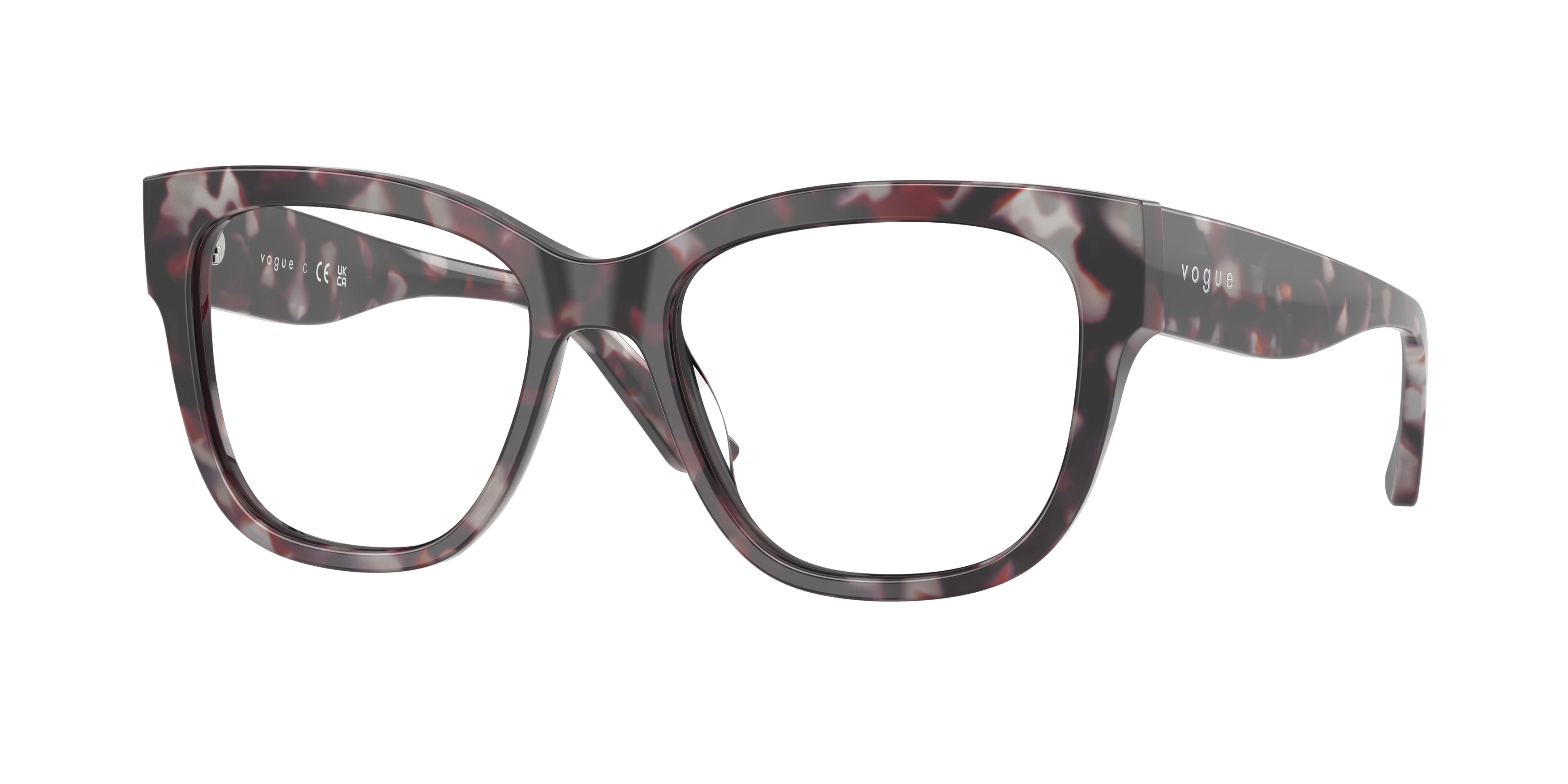 Vogue VO5605 Square Eyeglasses 3149-Grey Tortoise 53-140-17 - Color Map Grey